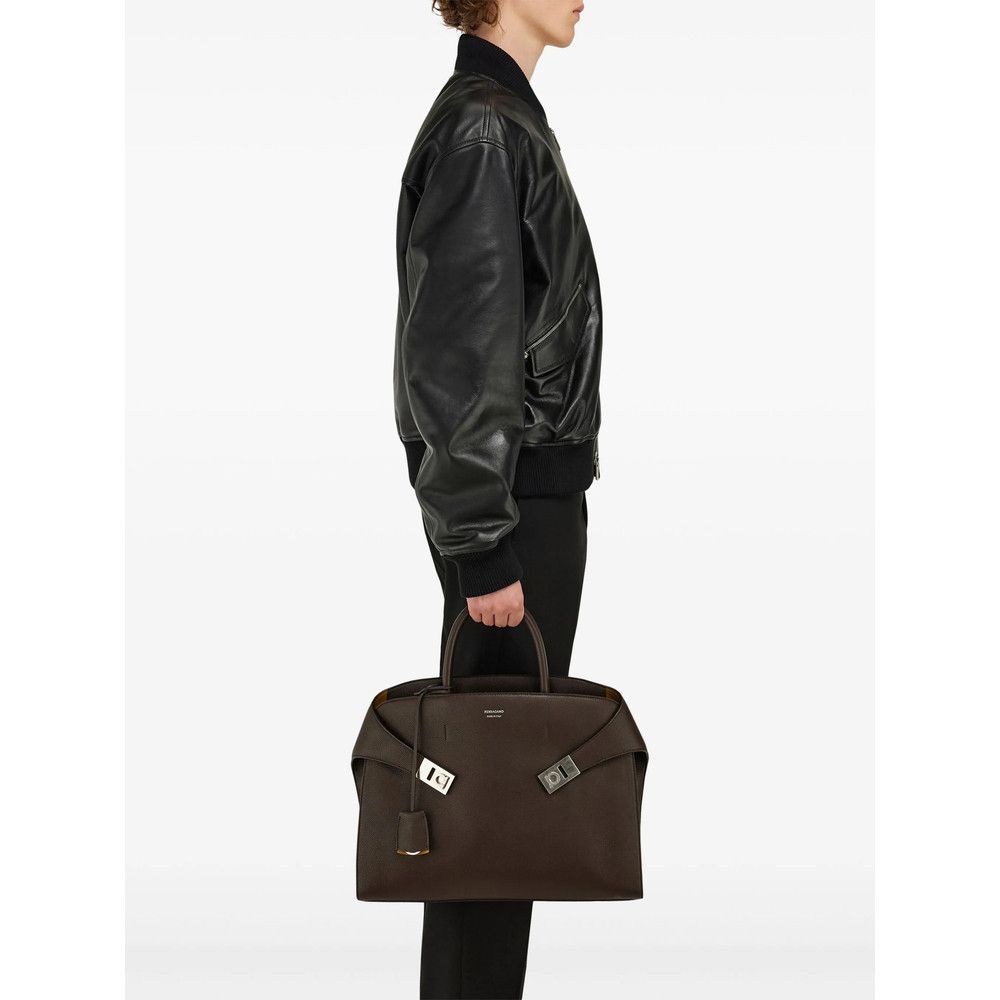 Salvatore Ferragamo Ferragamo BROWN Tote Bags Size ONE SIZE - 6 Thumbnail