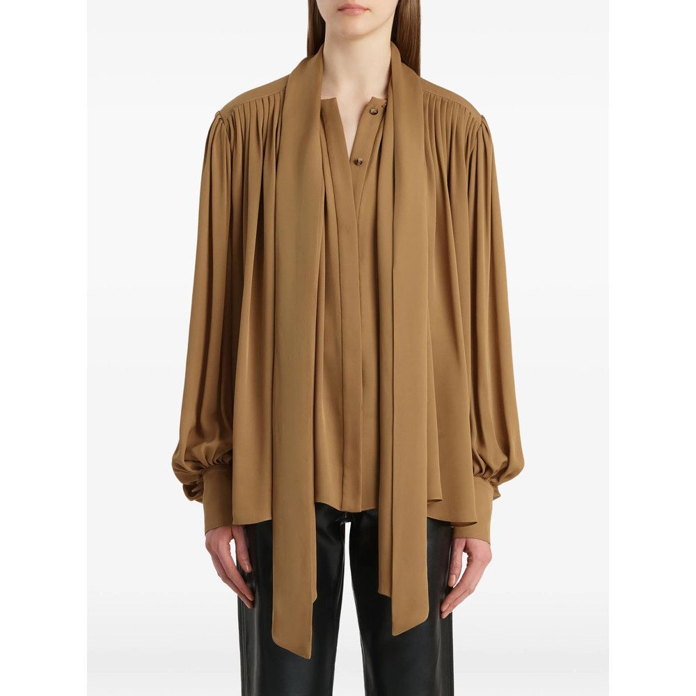 KHAITE Khaite BROWN Tops - Blouses Size M / US 6-8 / IT 42-44 - 4 Thumbnail
