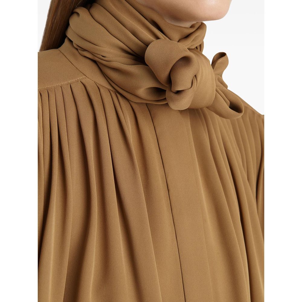 KHAITE Khaite BROWN Tops - Blouses Size M / US 6-8 / IT 42-44 - 3 Thumbnail