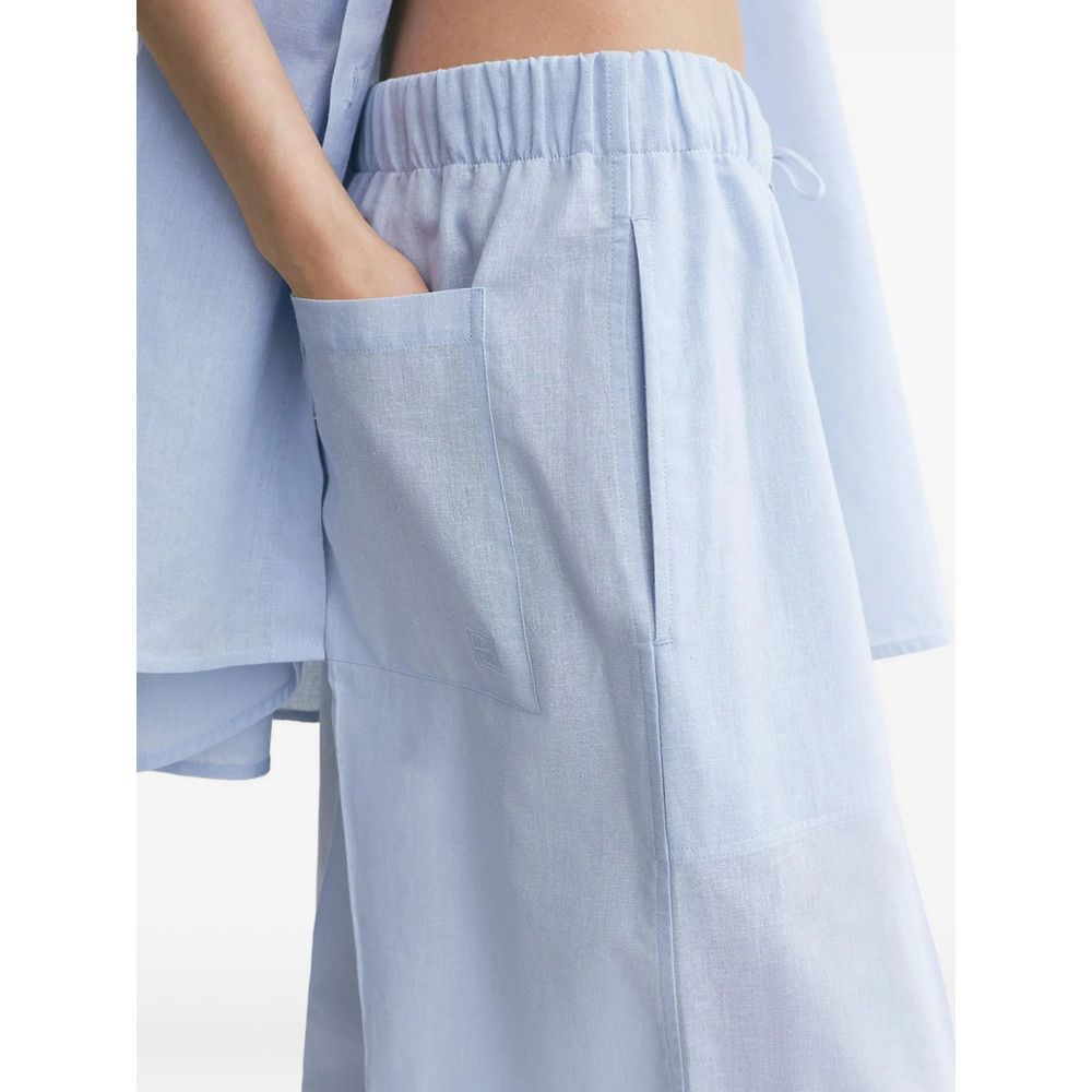 Toteme Toteme BLUE Trousers - Palazzo Pants Size 32" / US 10 / IT 46 - 5 Thumbnail