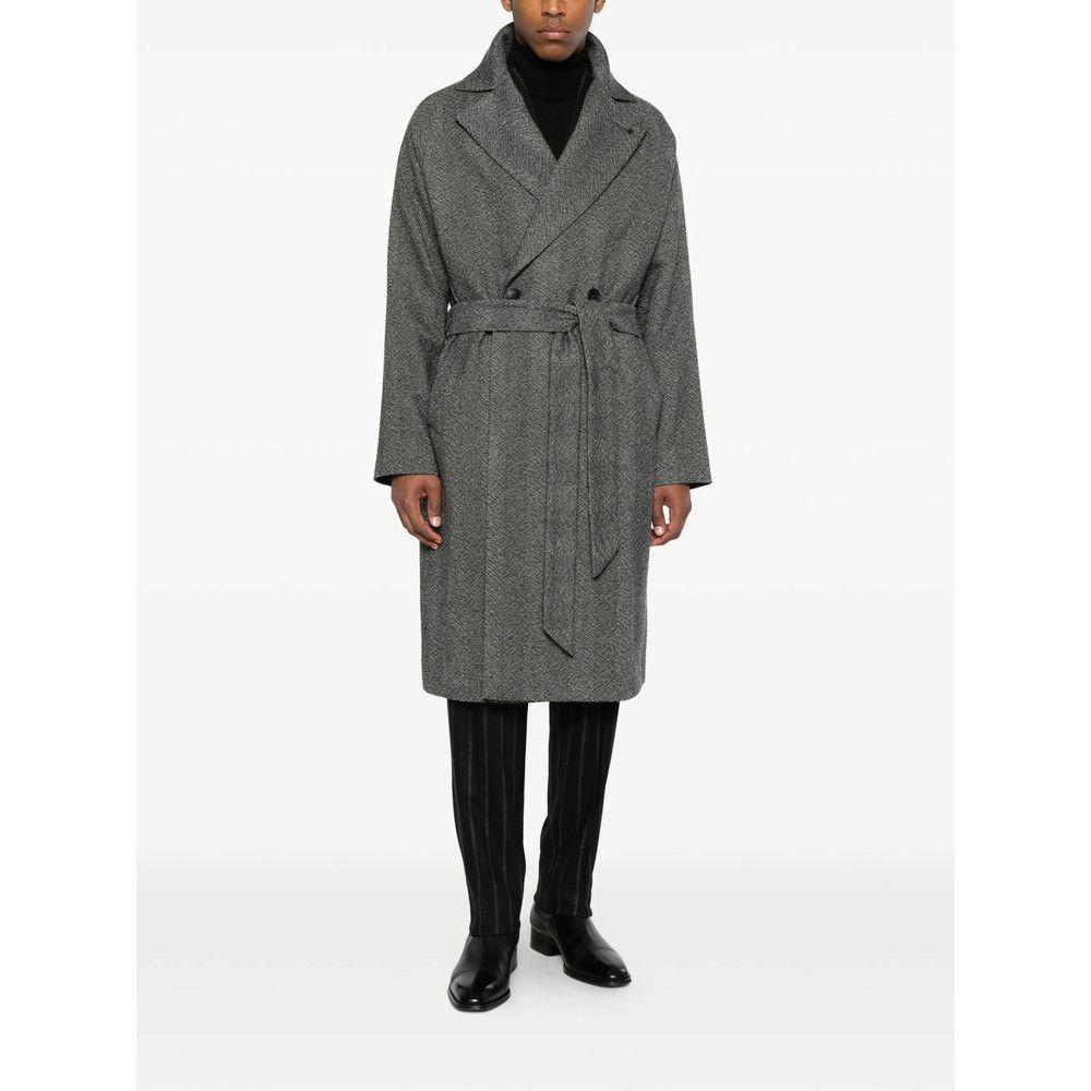 Tagliatore Tagliatore GREY Coats - Double Breasted Coats Size US M / EU 48-50 / 2 - 3 Thumbnail