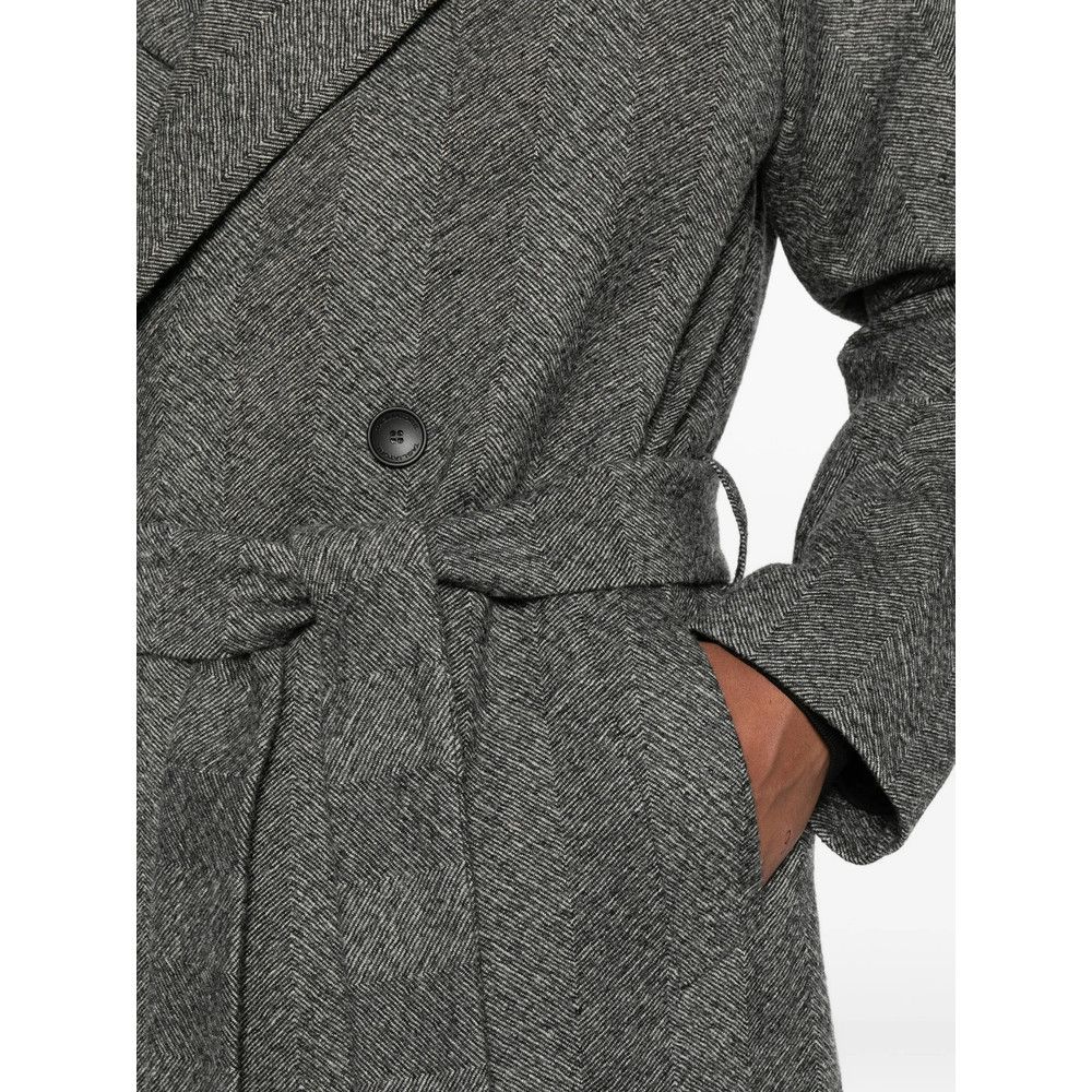 Tagliatore Tagliatore GREY Coats - Double Breasted Coats Size US M / EU 48-50 / 2 - 5 Thumbnail