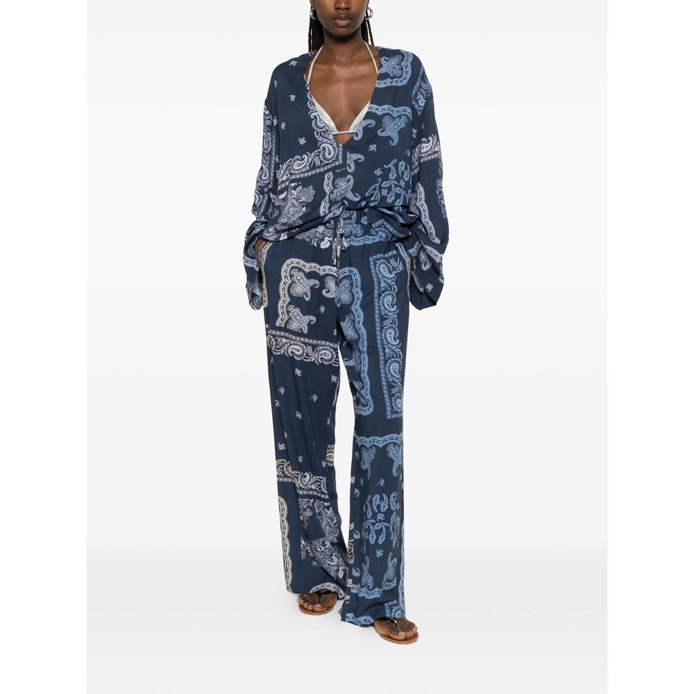 The Attico The Attico BLUE Trousers - Palazzo Pants Size 27" / US 4 / IT 40 - 5 Thumbnail