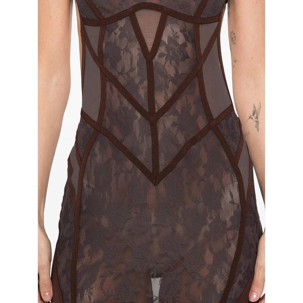 The Attico The Attico BROWN Dresses - Cocktail & Party Dresses Size M / US 6-8 / IT 42-44 - 3 Thumbnail