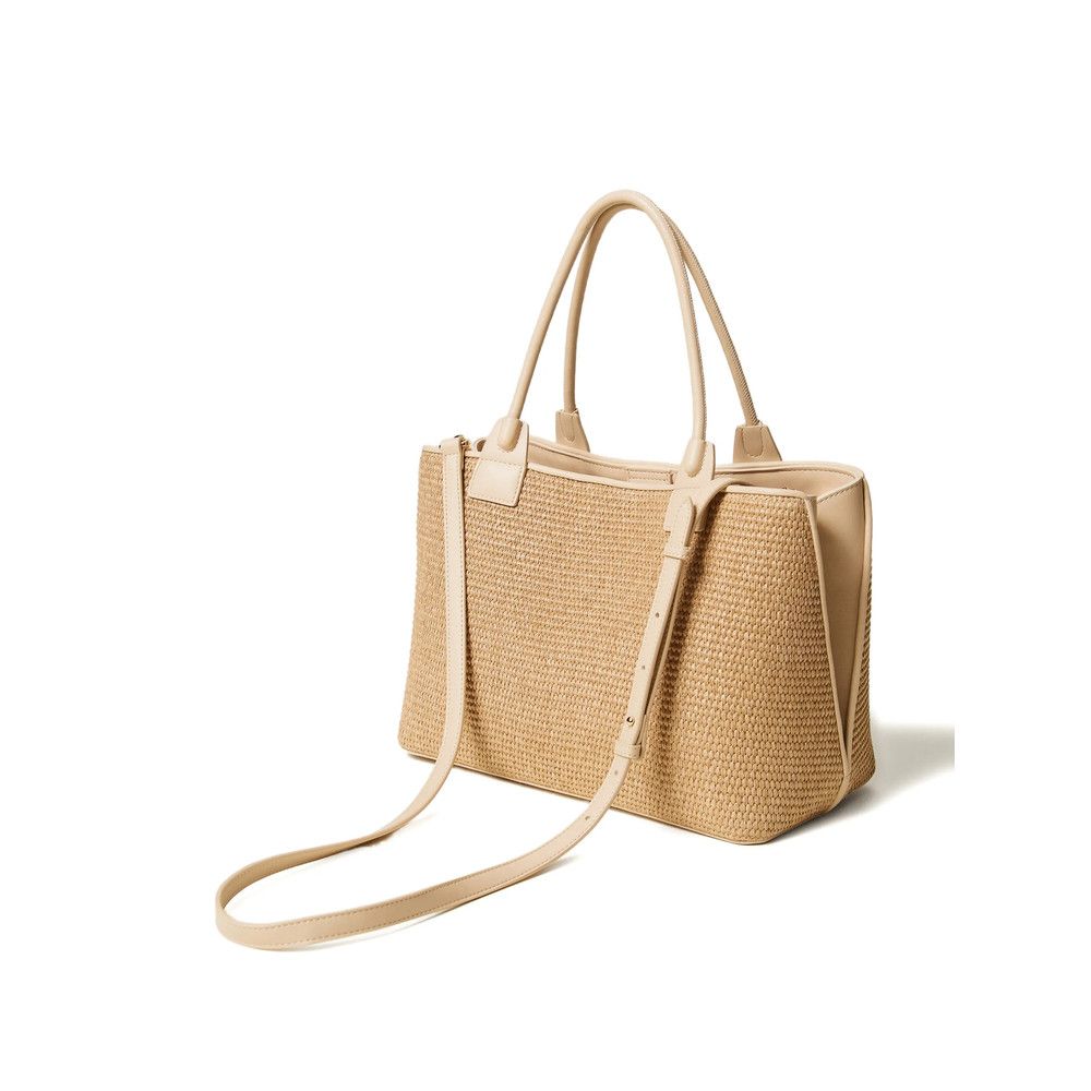 TWINSET Twinset NEUTRALS Tote Bags Size ONE SIZE - 4 Thumbnail