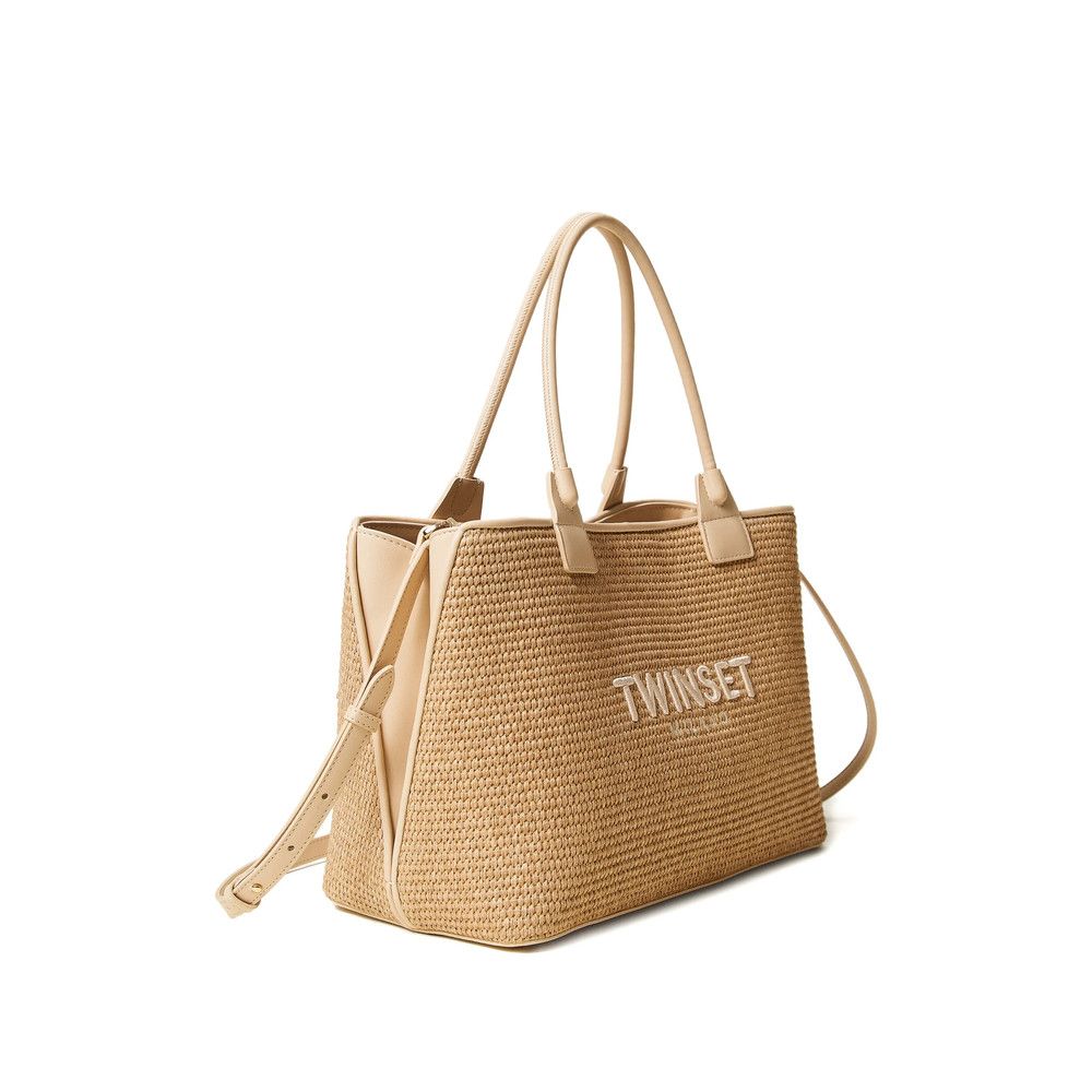 TWINSET Twinset NEUTRALS Tote Bags Size ONE SIZE - 3 Thumbnail