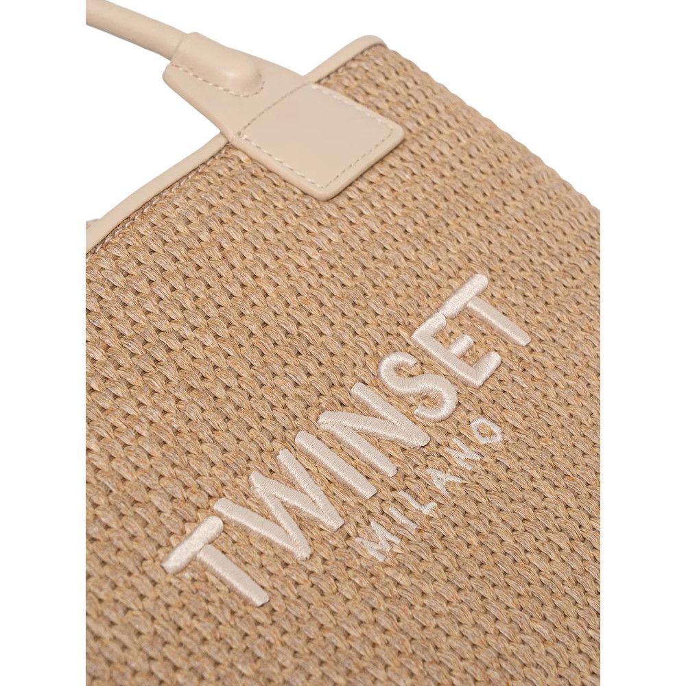 TWINSET Twinset NEUTRALS Tote Bags Size ONE SIZE - 4 Thumbnail