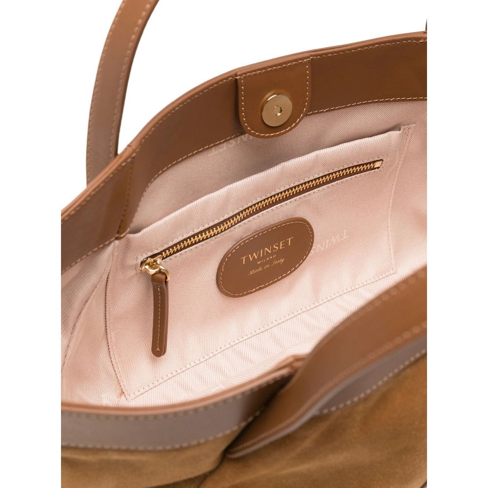TWINSET Twinset BROWN Tote Bags Size ONE SIZE - 3 Thumbnail