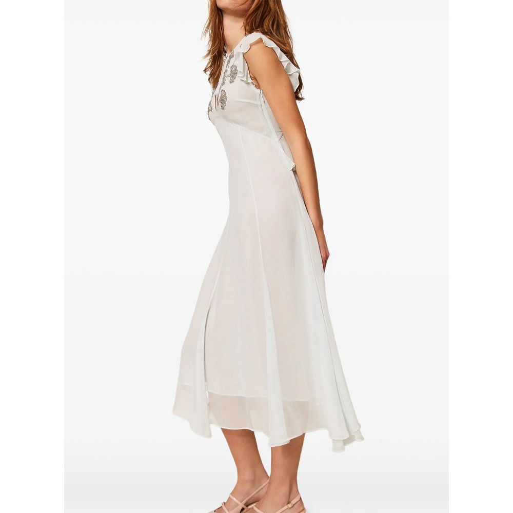 TWINSET Twinset WHITE Dresses - Day Dresses Size S / US 4 / IT 40 - 5 Thumbnail