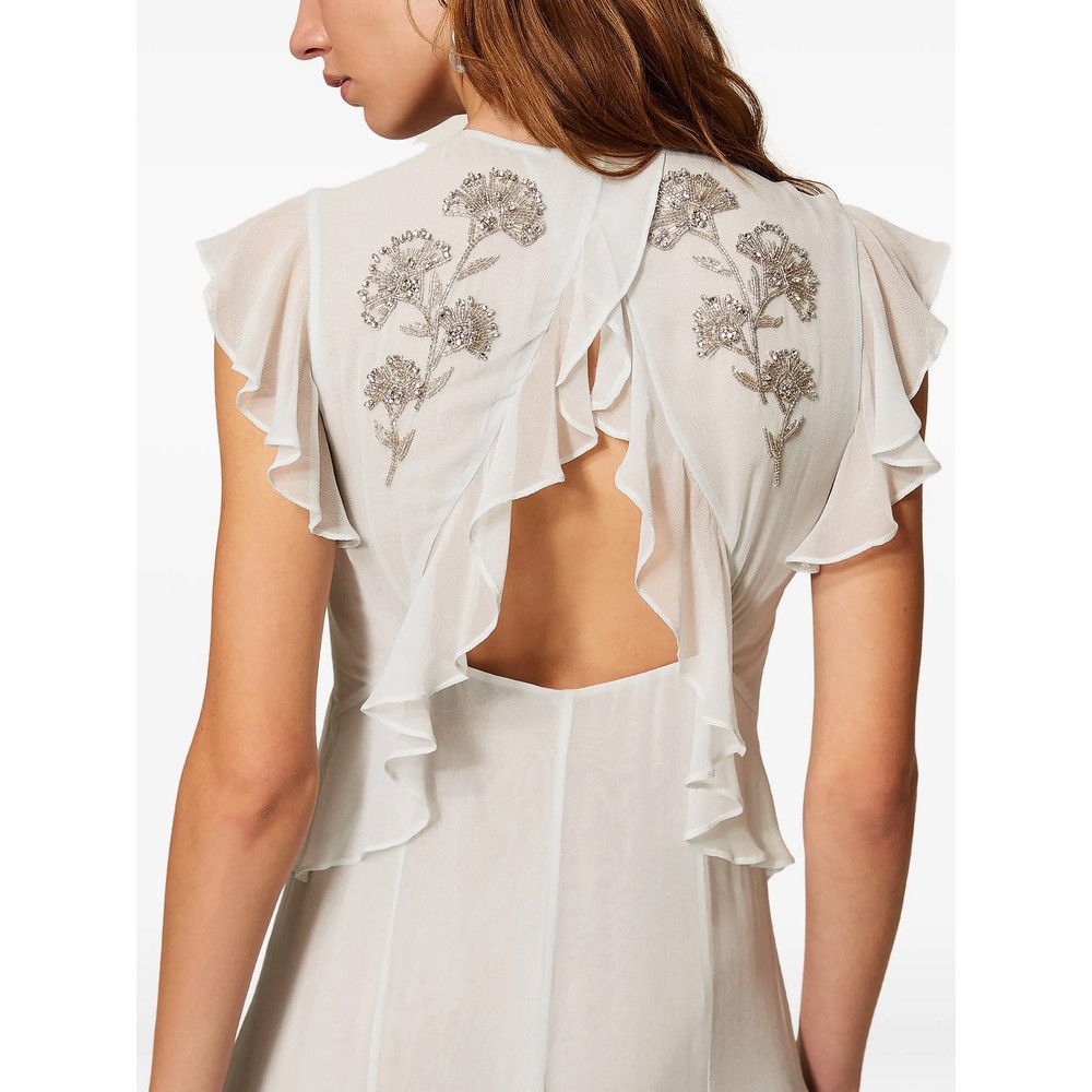 TWINSET Twinset WHITE Dresses - Day Dresses Size M / US 6-8 / IT 42-44 - 3 Thumbnail