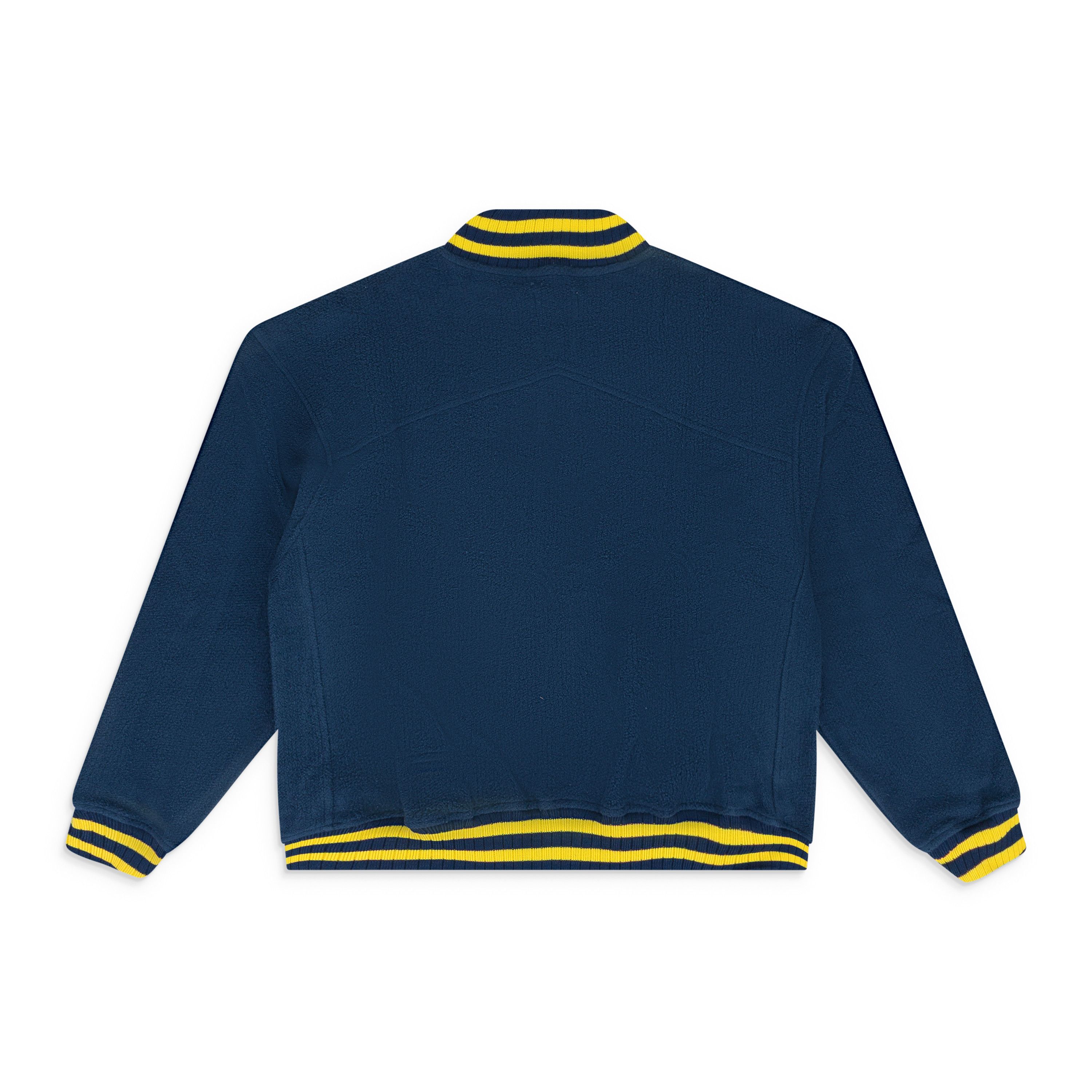 Rhude Rhude NAVY OVERSIZED LOGO TERRY VARSITY JACKET SIZE M Size US M / EU 48-50 / 2 - 2 Thumbnail