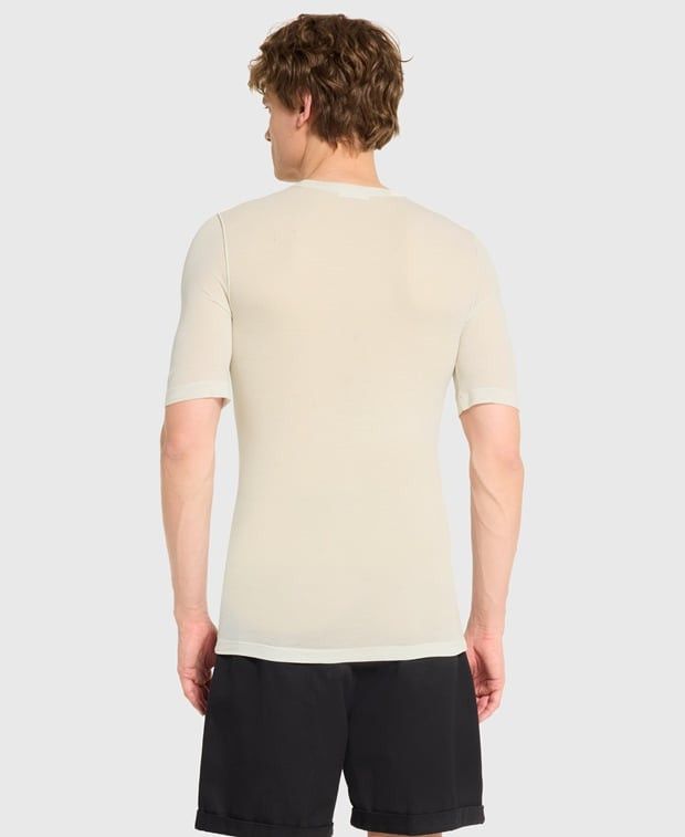 AMI T-shirt Craie Size US M / EU 48-50 / 2 - 2 Thumbnail