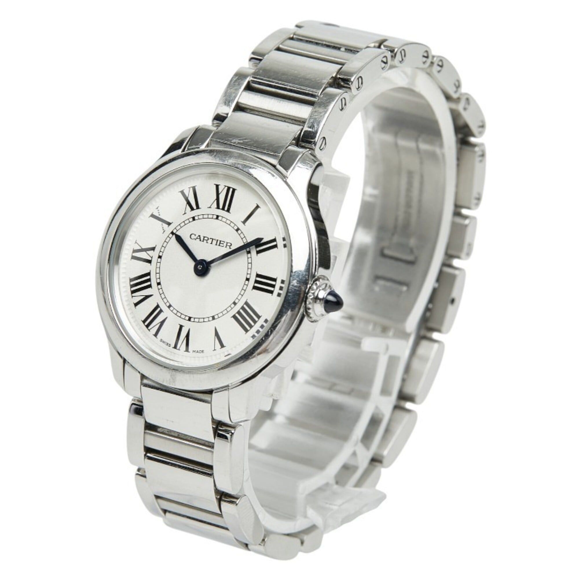 Cartier Cartier Ronde Must de Online Exclusive Watch WSRN0033 Quartz White Dial Stainless Steel Ladies CARTIER Size ONE SIZE - 2 Thumbnail