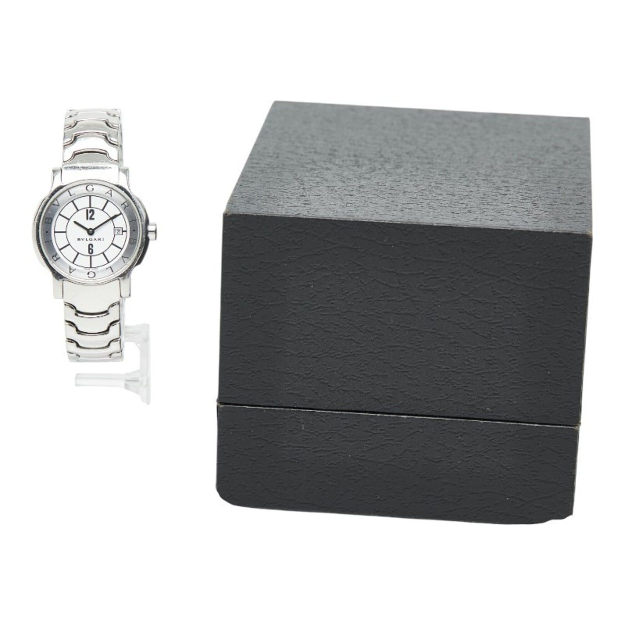 Bvlgari Bulgari Solotempo ST29S Quartz Watch, White Dial, Stainless Steel, Women's, BVLGARI Size ONE SIZE - 7 Thumbnail
