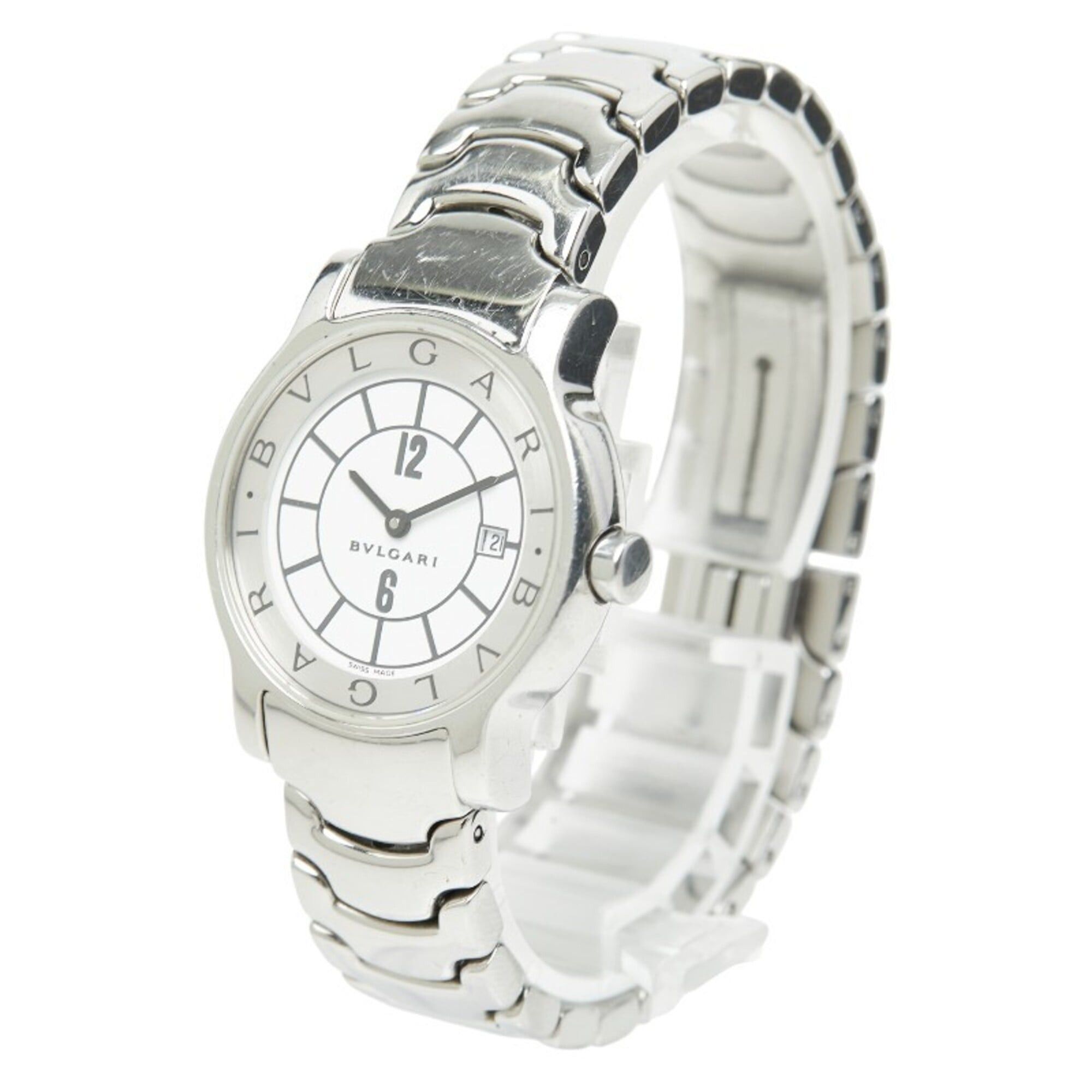Bvlgari Bulgari Solotempo ST29S Quartz Watch, White Dial, Stainless Steel, Women's, BVLGARI Size ONE SIZE - 2 Thumbnail