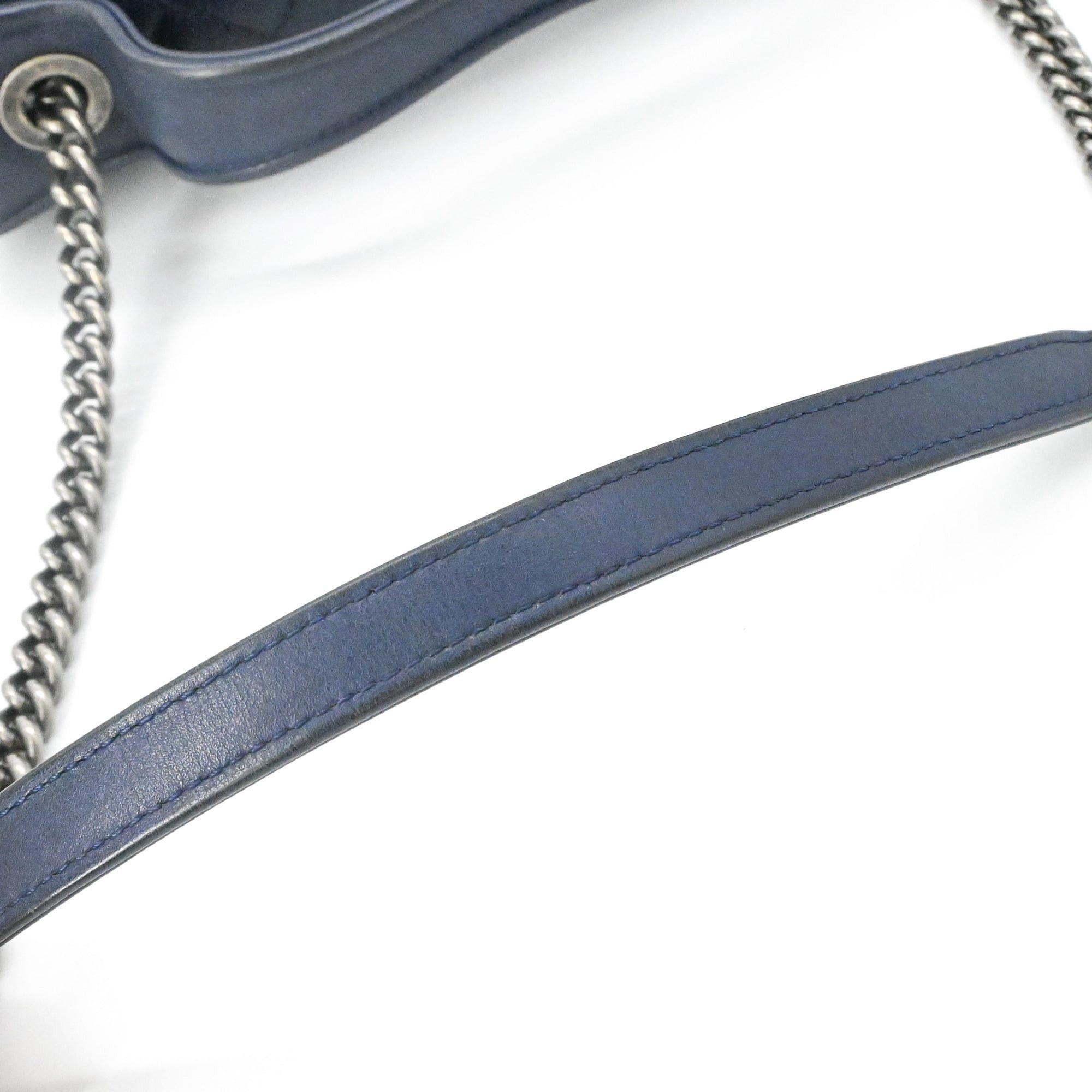 Chanel CHANEL Matelassé Shoulder Bag/Handbag with Chain, Navy, Women's Size ONE SIZE - 6 Thumbnail