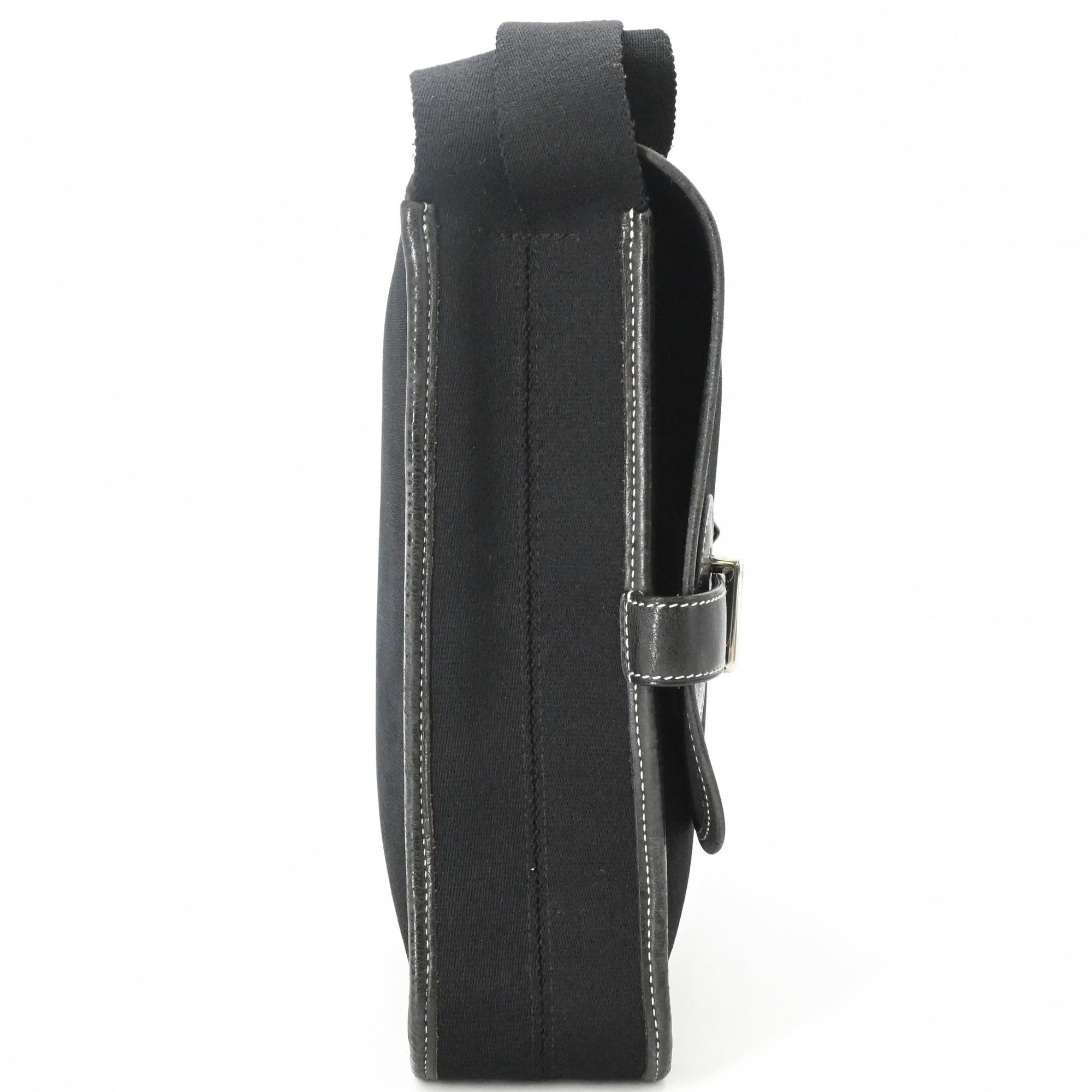 Hermes HERMES Buenaventura MM Shoulder Bag for Men and Women, Black Size ONE SIZE - 5 Thumbnail