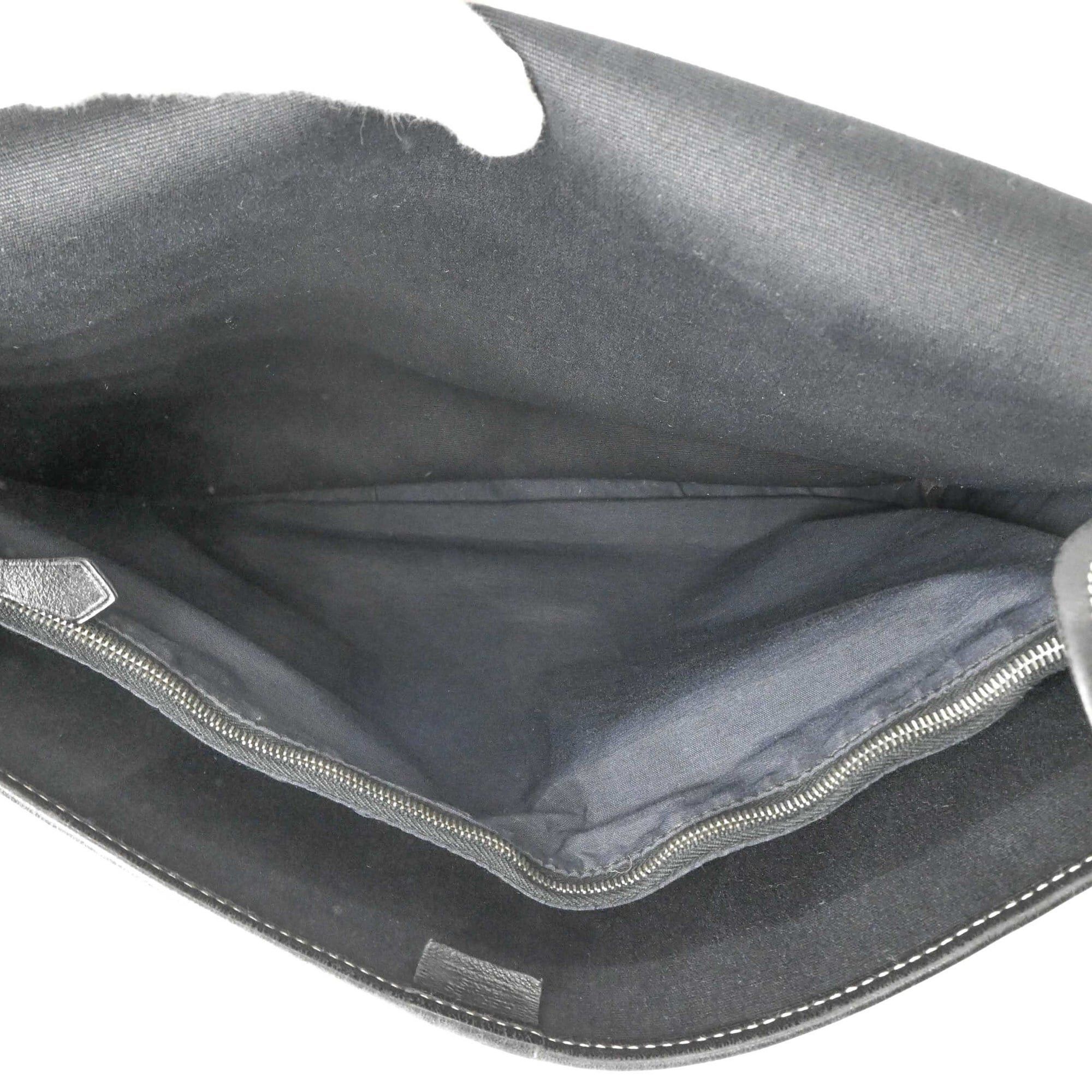 Hermes HERMES Buenaventura MM Shoulder Bag for Men and Women, Black Size ONE SIZE - 13 Thumbnail