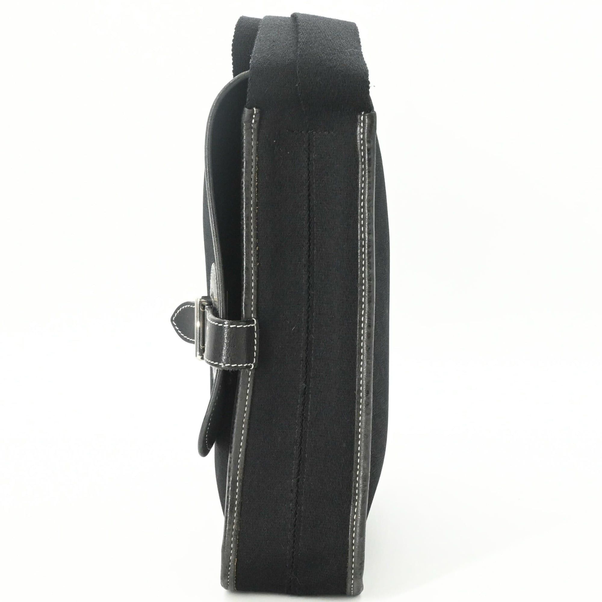 Hermes HERMES Buenaventura MM Shoulder Bag for Men and Women, Black Size ONE SIZE - 4 Thumbnail