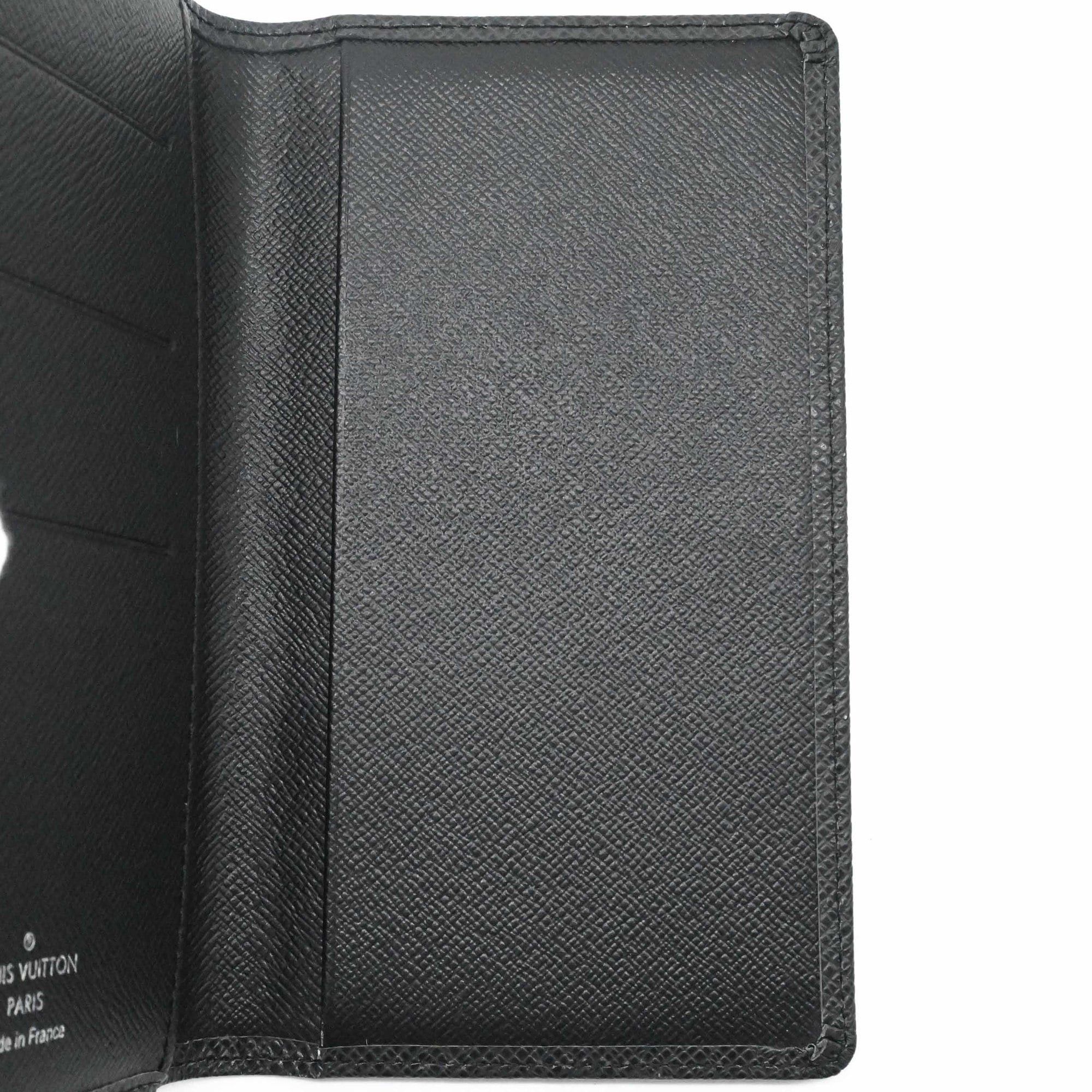 Louis Vuitton LOUIS VUITTON Taiga Agenda Pochette Leather Notebook Cover, Black R20425 Size ONE SIZE - 10 Thumbnail