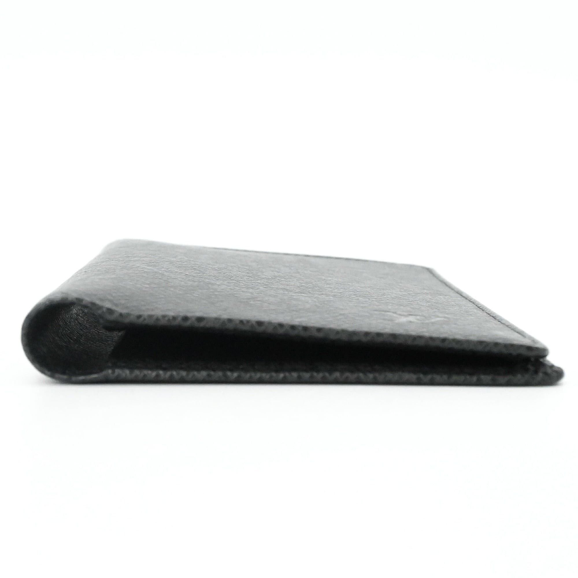 Louis Vuitton LOUIS VUITTON Taiga Agenda Pochette Leather Notebook Cover, Black R20425 Size ONE SIZE - 3 Thumbnail