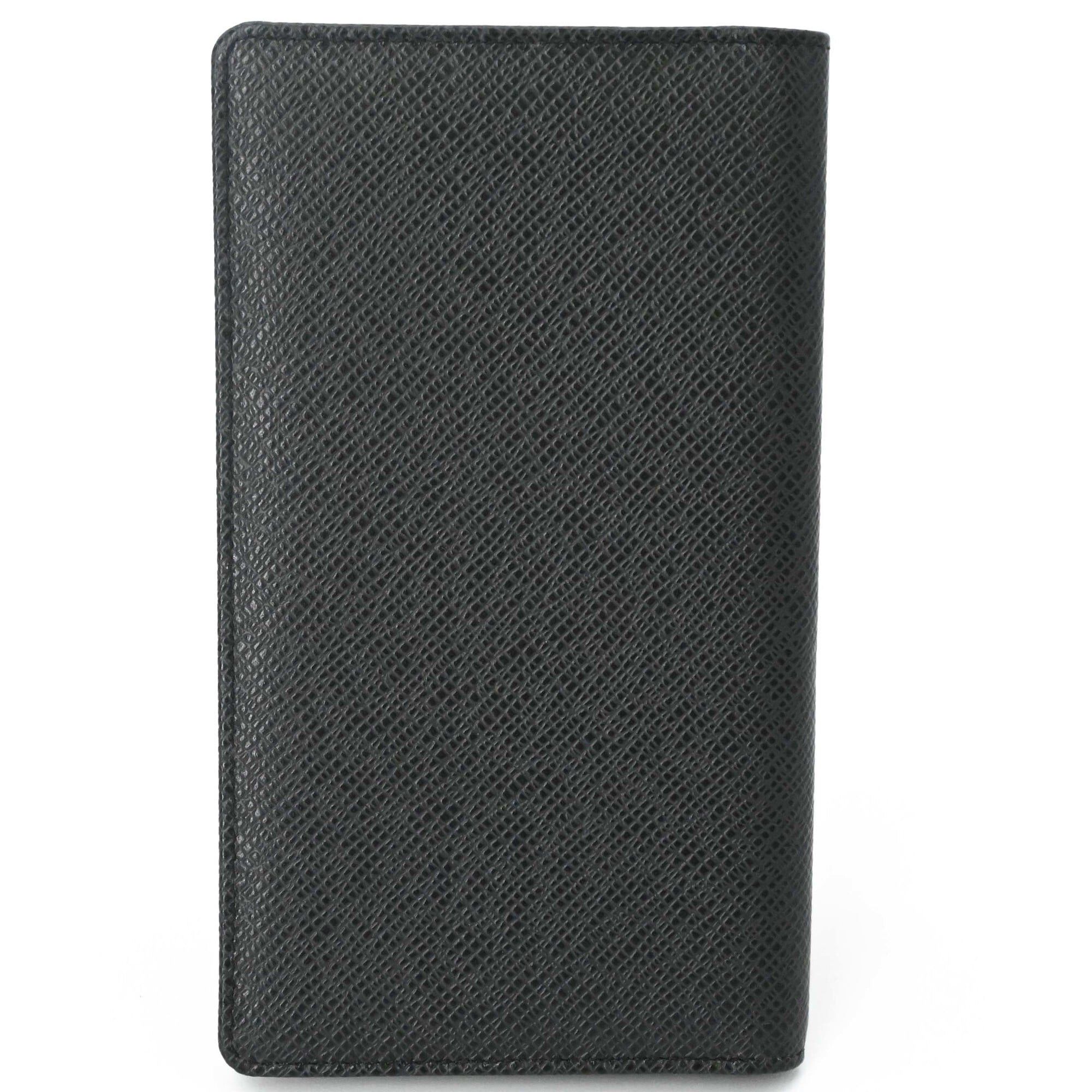 Louis Vuitton LOUIS VUITTON Taiga Agenda Pochette Leather Notebook Cover, Black R20425 Size ONE SIZE - 2 Thumbnail