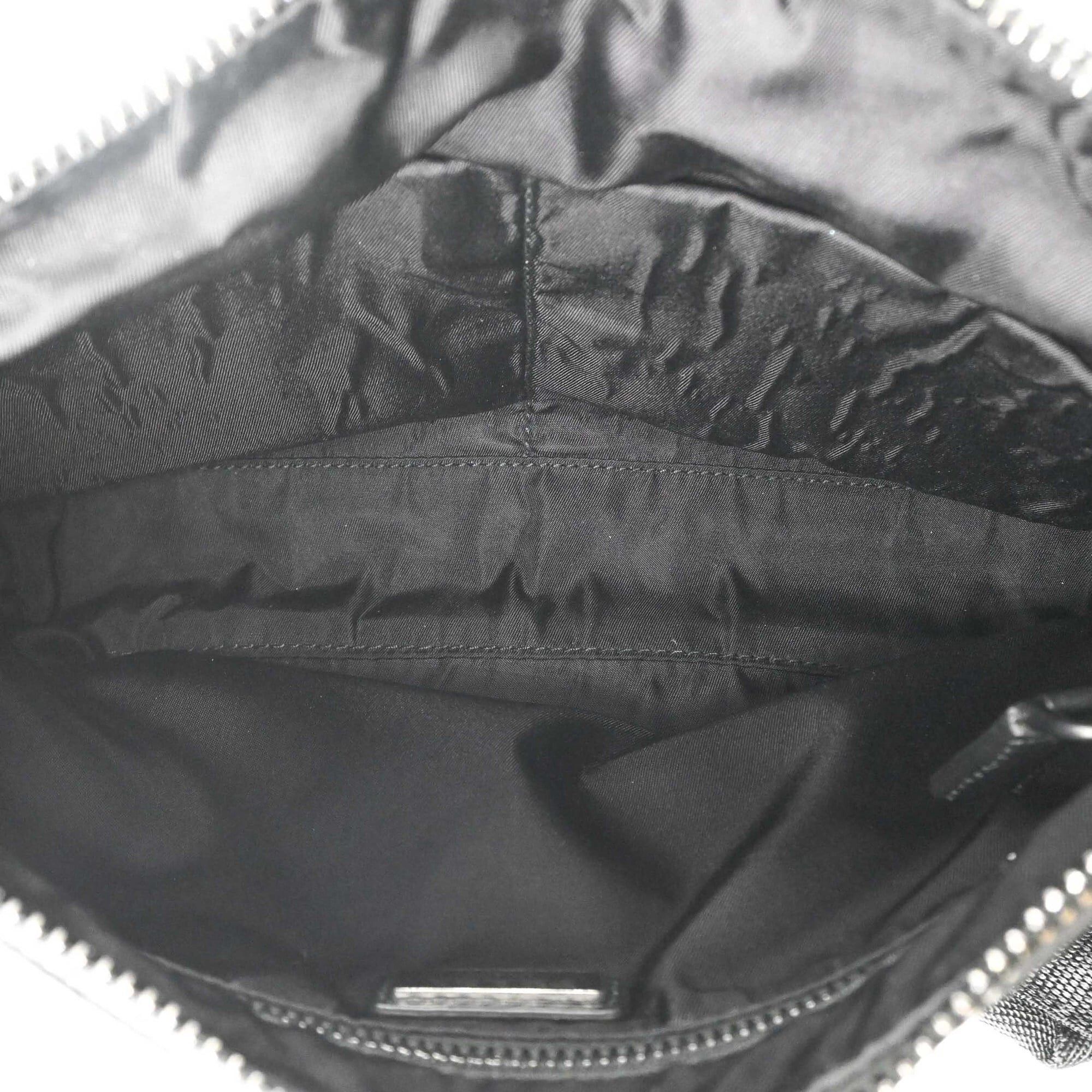 Prada Prada Shoulder Bag Leather Triangle Black Blue 2VH078 Size ONE SIZE - 11 Thumbnail