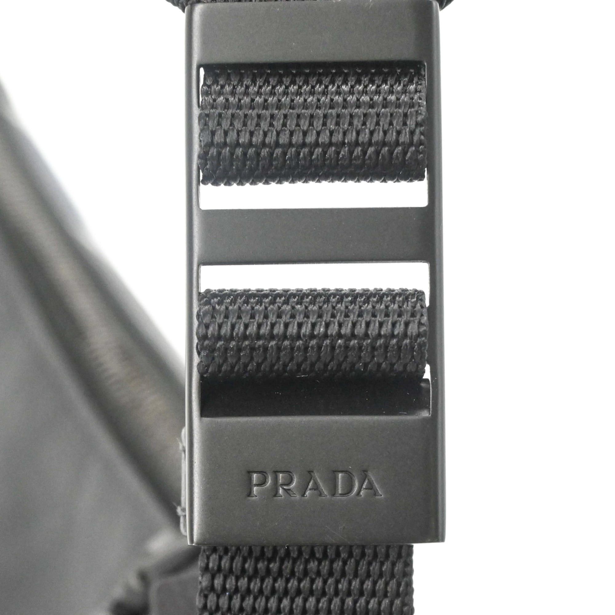 Prada Prada Shoulder Bag Leather Triangle Black Blue 2VH078 Size ONE SIZE - 9 Thumbnail