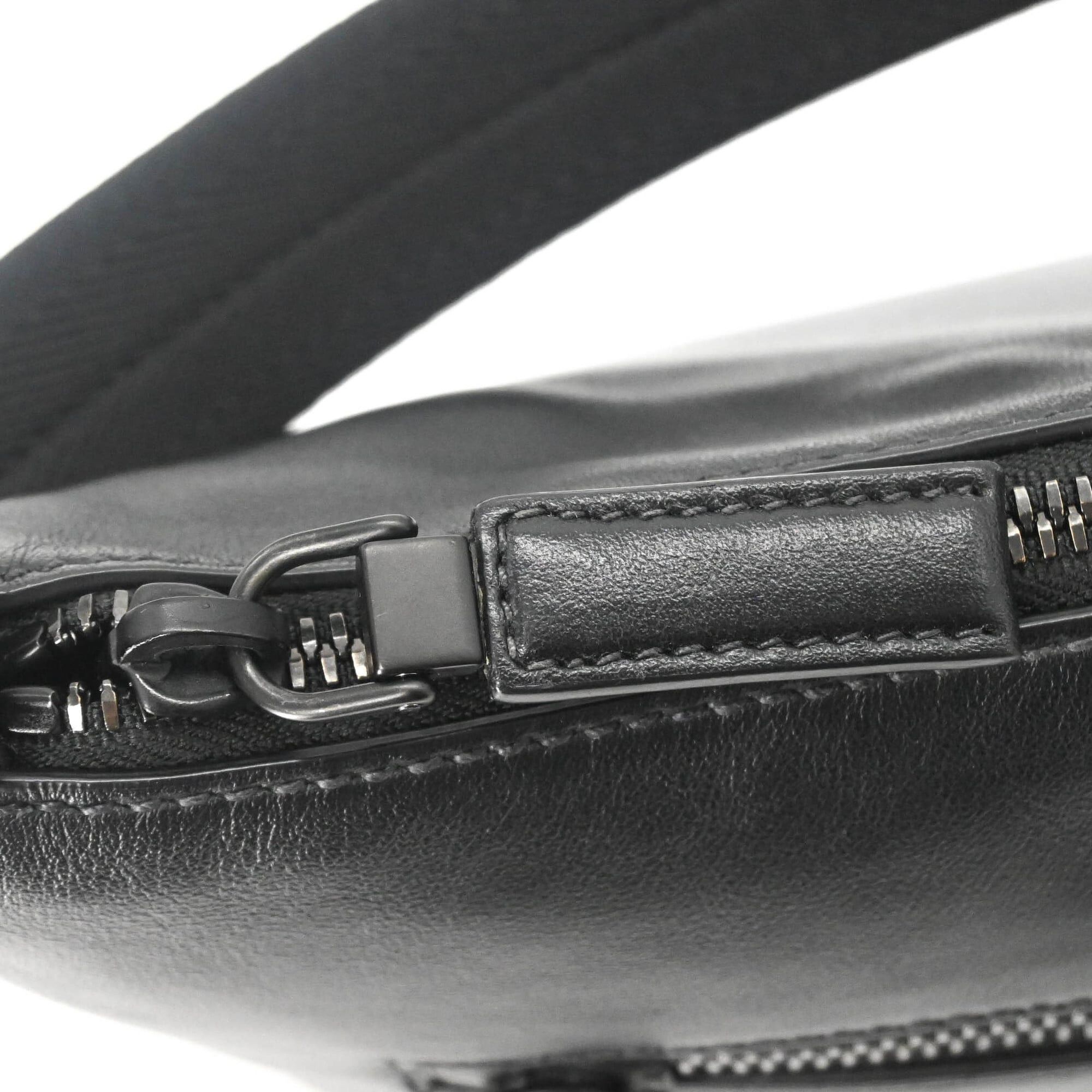 Prada Prada Shoulder Bag Leather Triangle Black Blue 2VH078 Size ONE SIZE - 8 Thumbnail