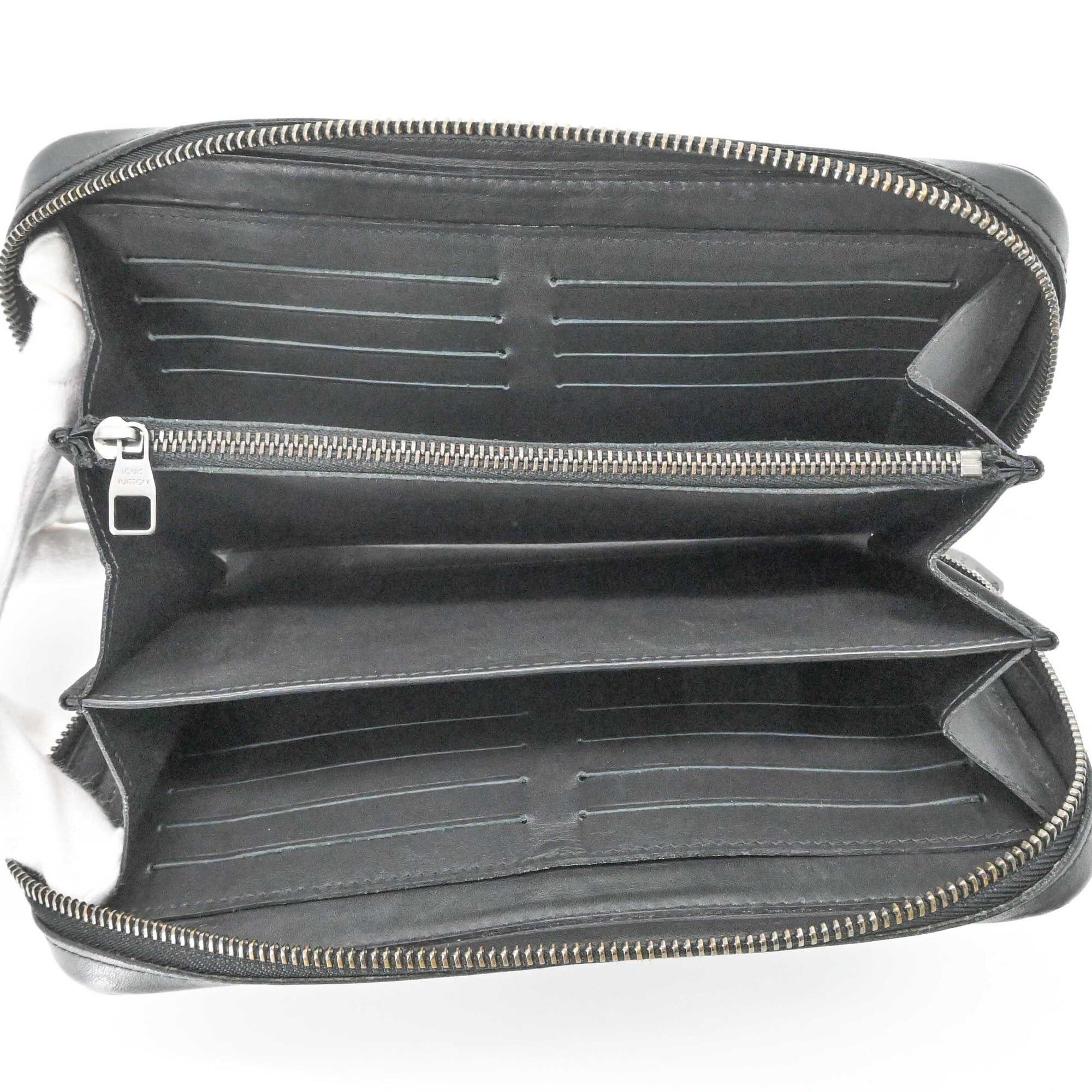 Louis Vuitton LOUIS VUITTON Damier Infini Zippy XL Round Organizer Long Wallet with Handle, Black N61254 Size ONE SIZE - 11 Thumbnail