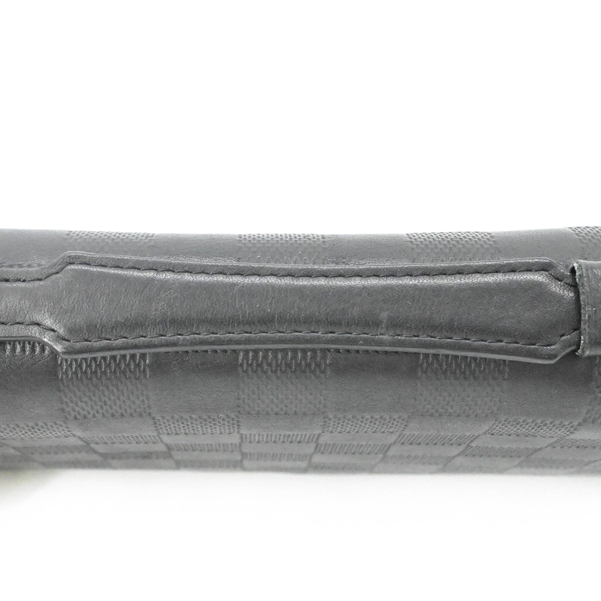 Louis Vuitton LOUIS VUITTON Damier Infini Zippy XL Round Organizer Long Wallet with Handle, Black N61254 Size ONE SIZE - 4 Thumbnail