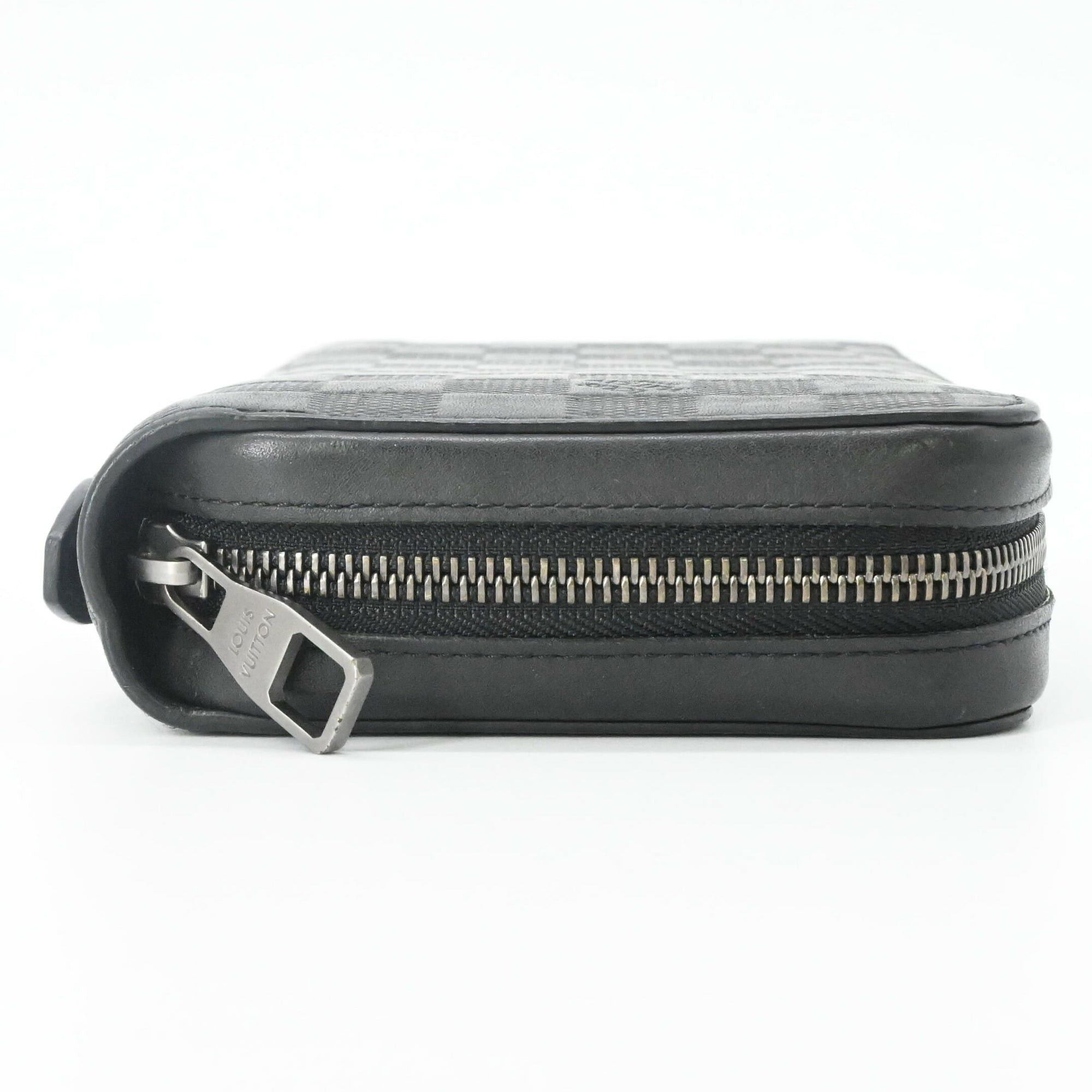 Louis Vuitton LOUIS VUITTON Damier Infini Zippy XL Round Organizer Long Wallet with Handle, Black N61254 Size ONE SIZE - 6 Thumbnail