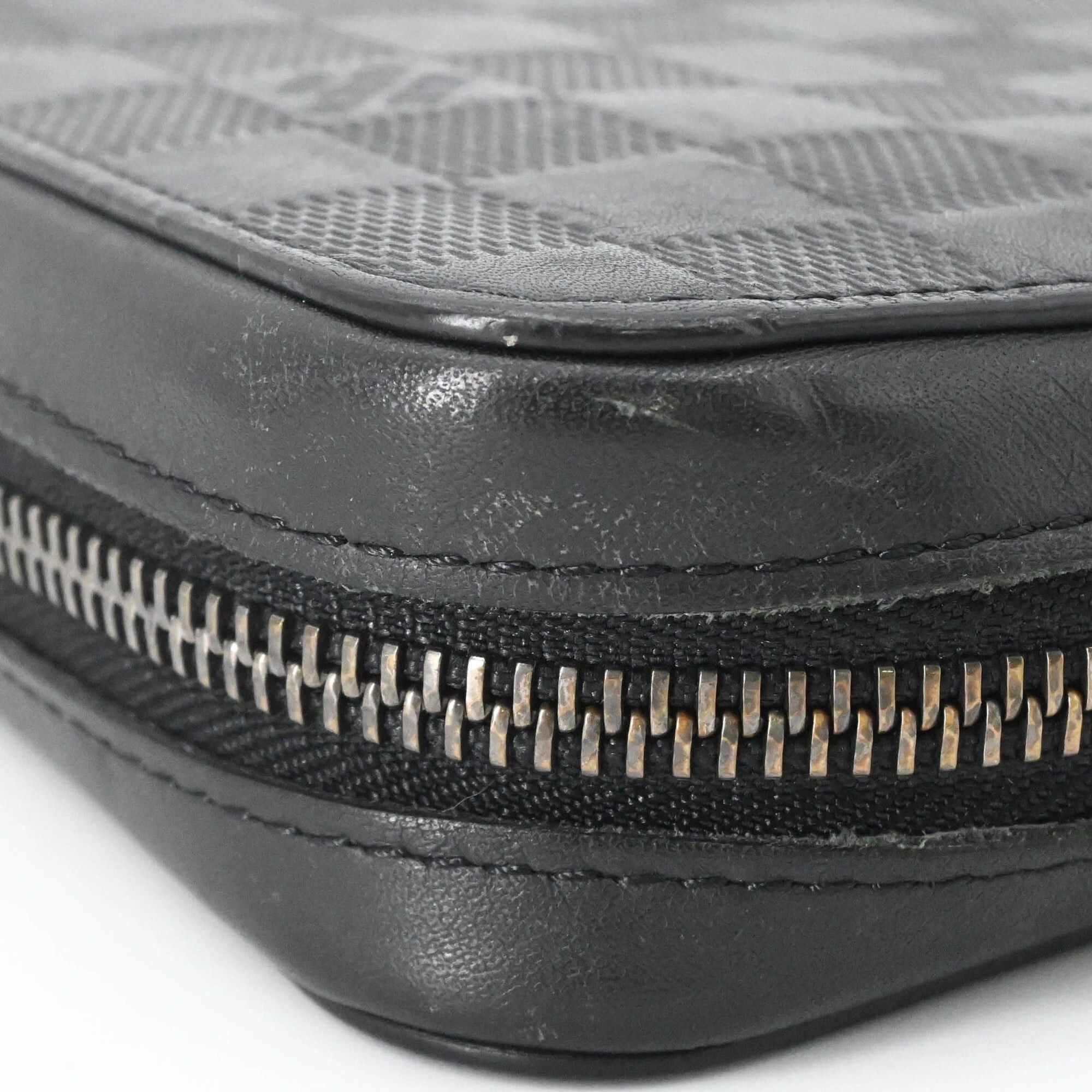 Louis Vuitton LOUIS VUITTON Damier Infini Zippy XL Round Organizer Long Wallet with Handle, Black N61254 Size ONE SIZE - 8 Thumbnail