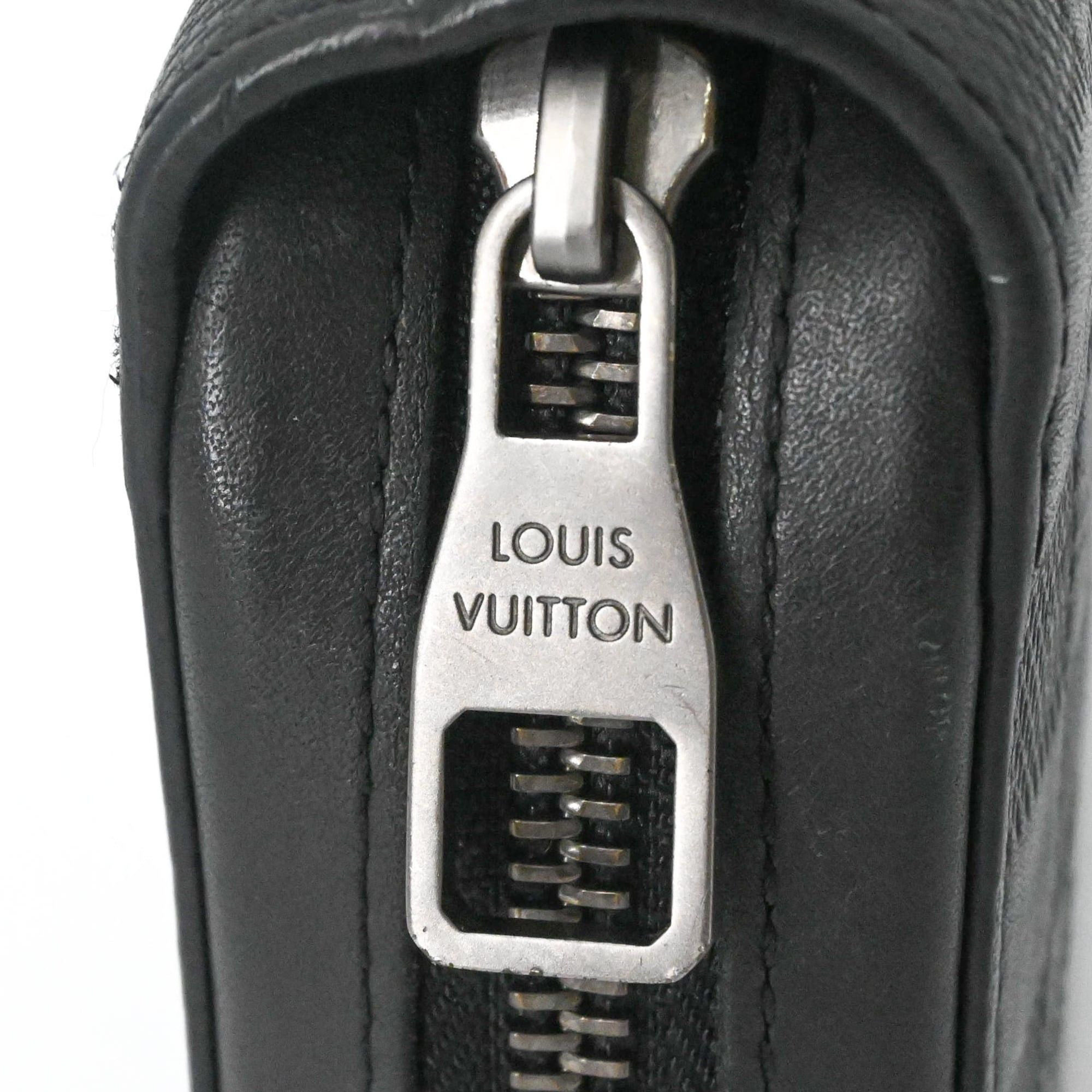 Louis Vuitton LOUIS VUITTON Damier Infini Zippy XL Round Organizer Long Wallet with Handle, Black N61254 Size ONE SIZE - 9 Thumbnail