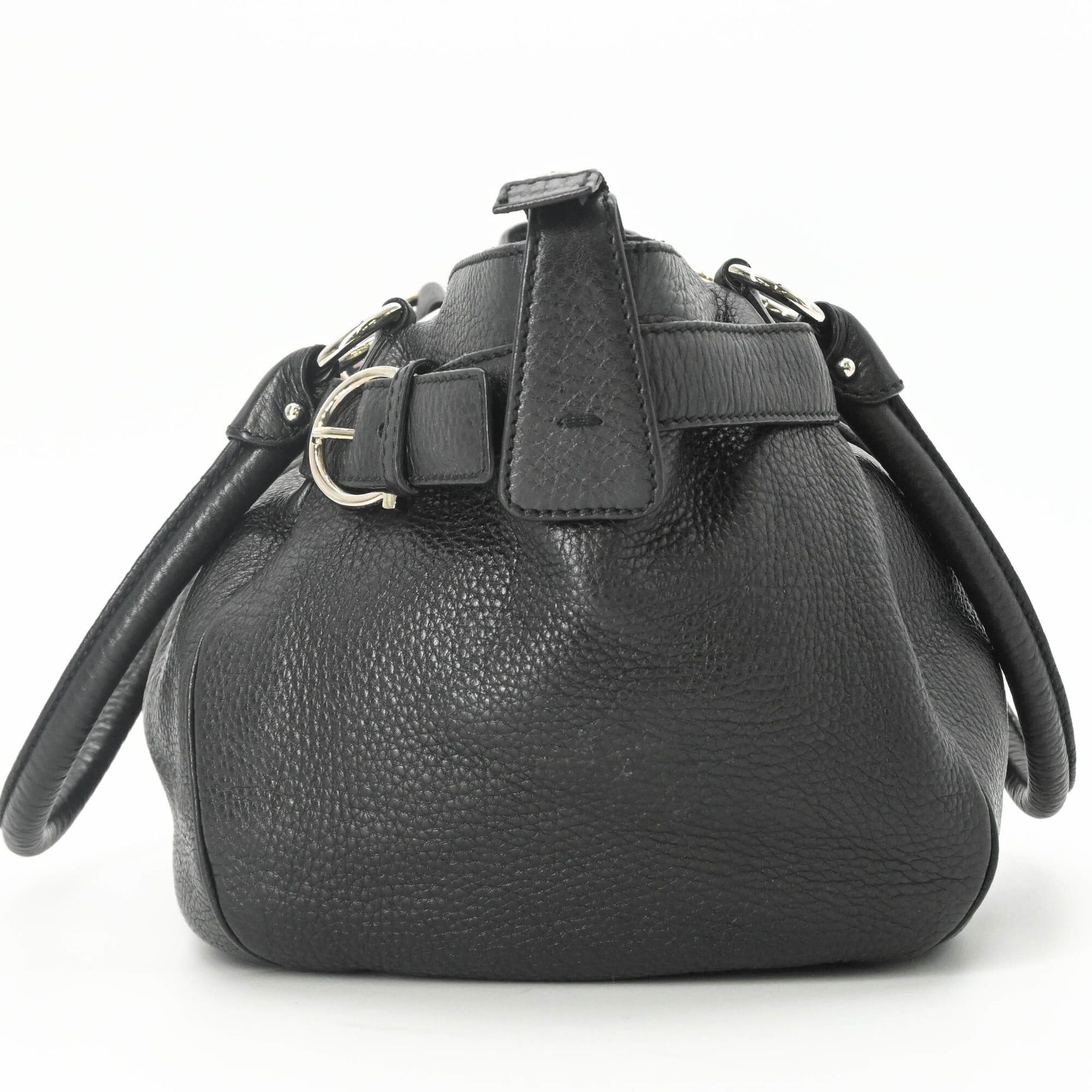 Salvatore Ferragamo Salvatore Ferragamo Gancini Handbag for Women, Black Size ONE SIZE - 5 Thumbnail