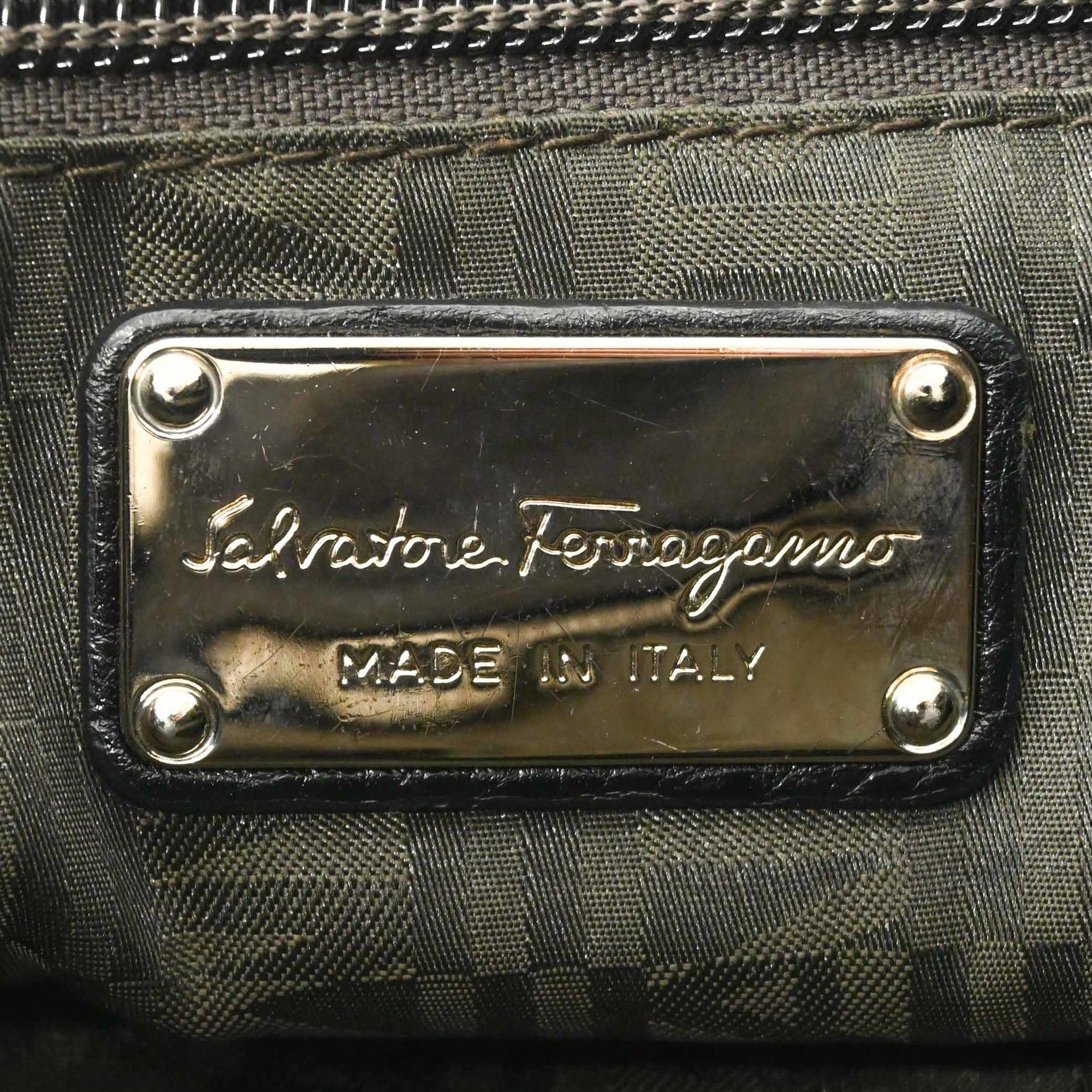 Salvatore Ferragamo Salvatore Ferragamo Gancini Handbag for Women, Black Size ONE SIZE - 12 Thumbnail