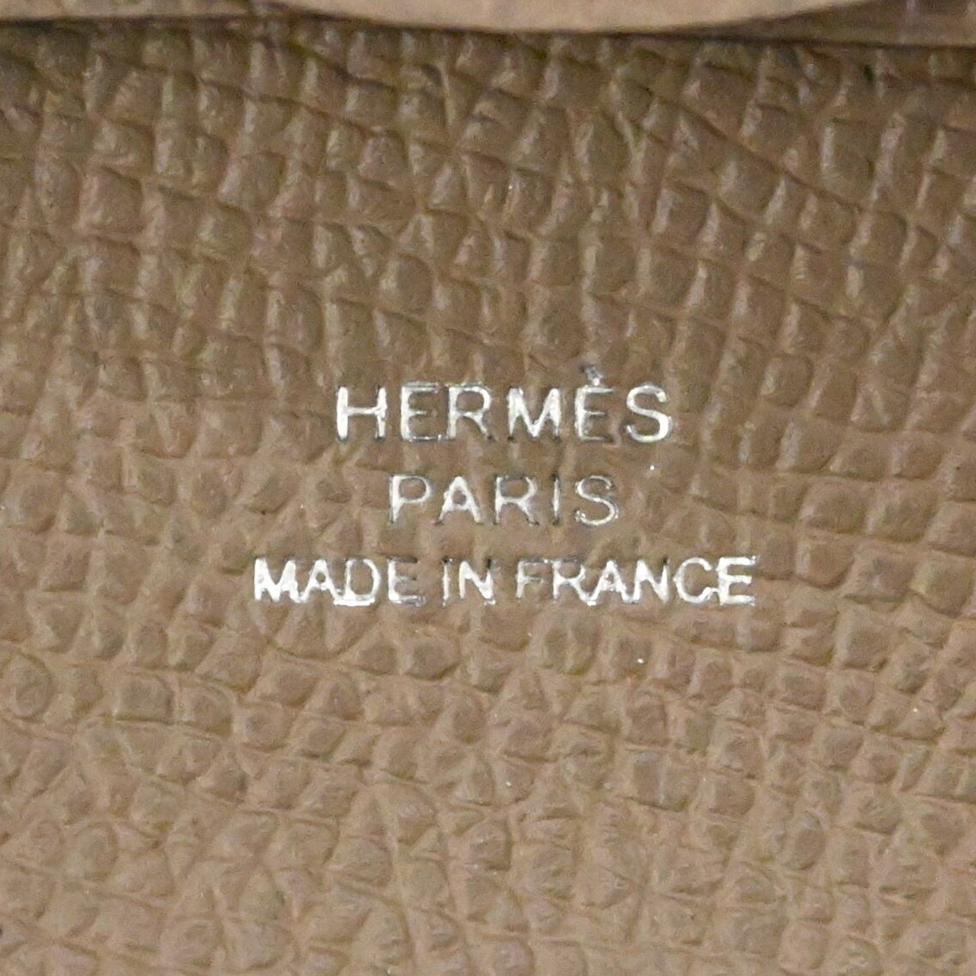 Hermes HERMES Bastia Veau Epsom Wallet/Coin Purse Compact Wallet Beige Marfa Size ONE SIZE - 8 Thumbnail