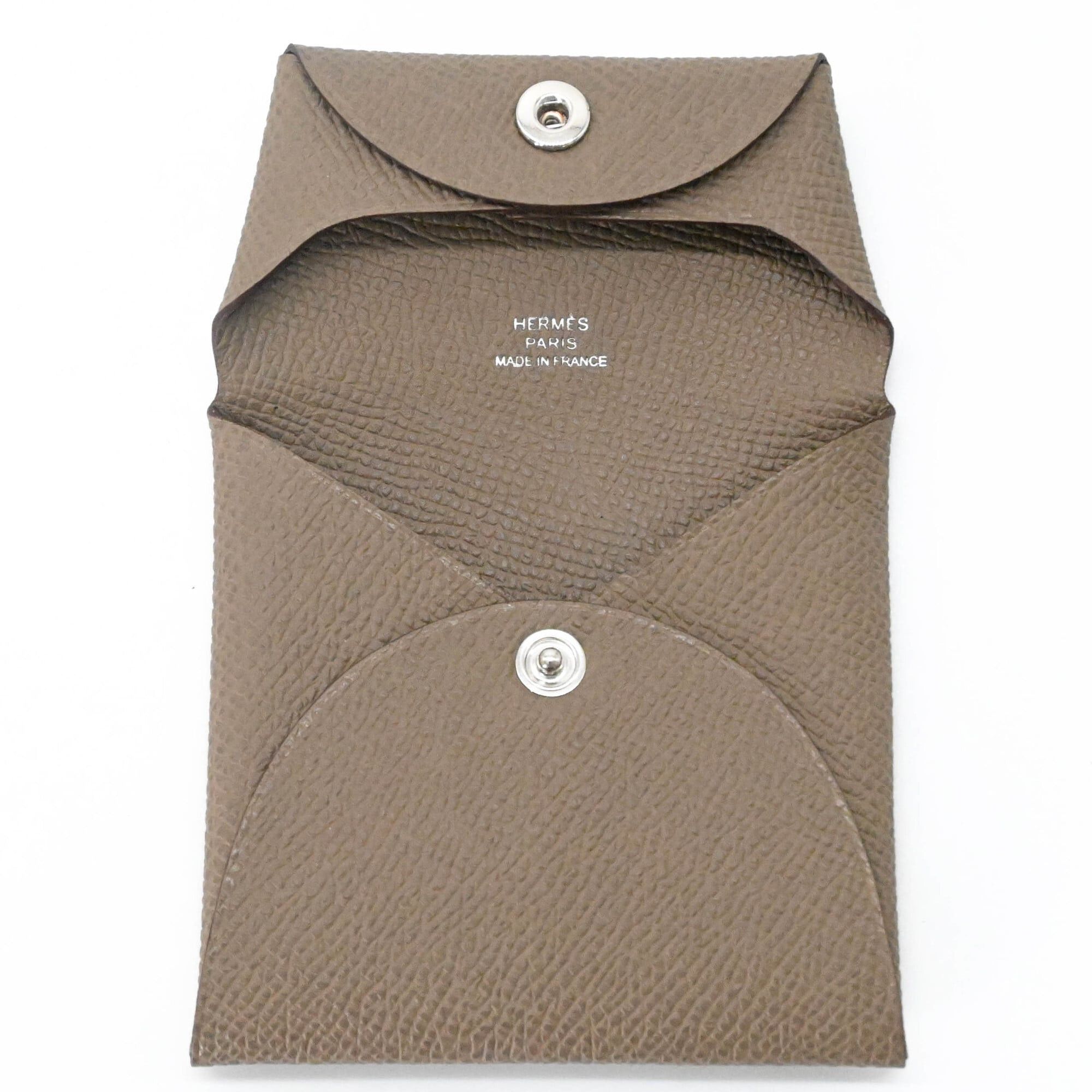 Hermes HERMES Bastia Veau Epsom Wallet/Coin Purse Compact Wallet Beige Marfa Size ONE SIZE - 7 Thumbnail