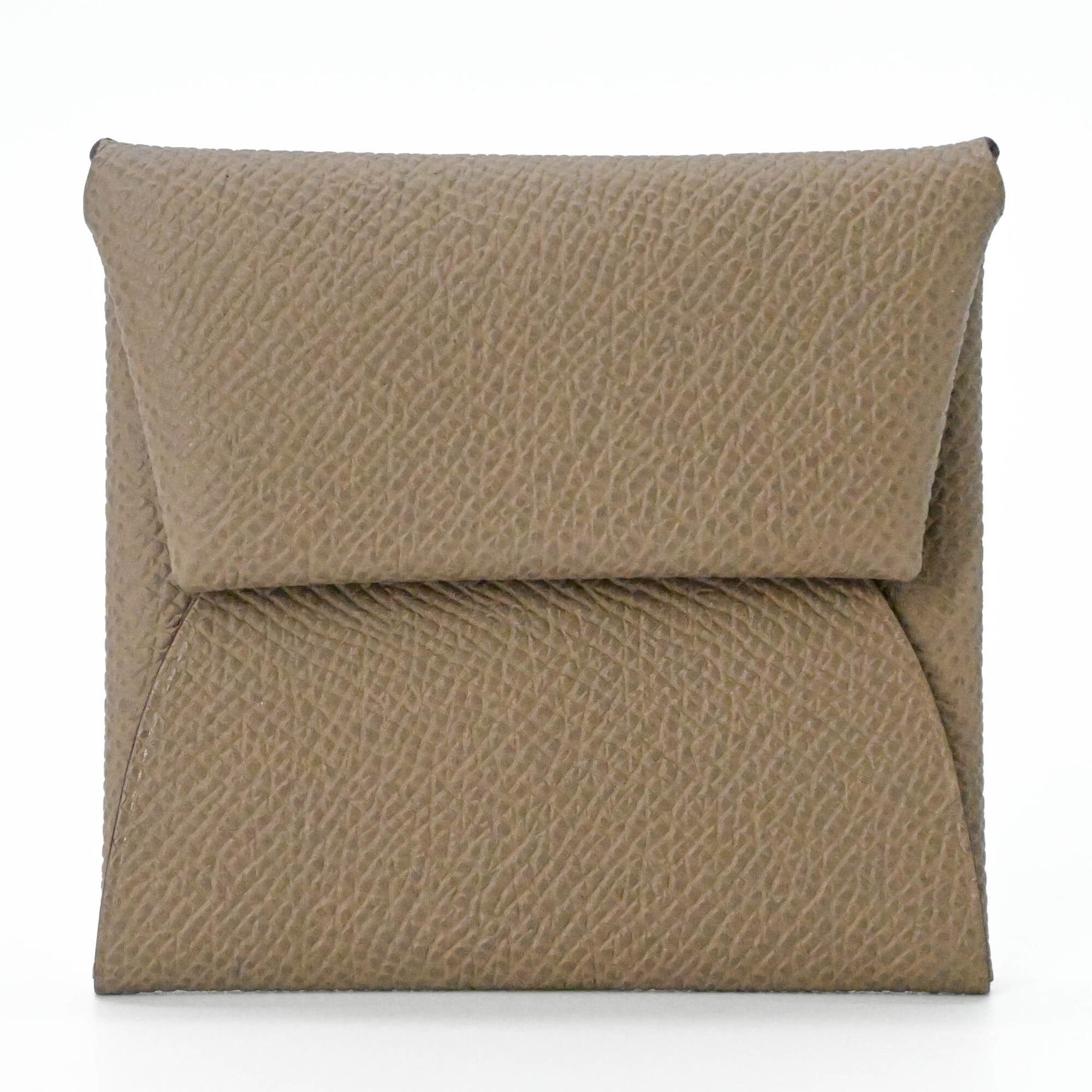Hermes HERMES Bastia Veau Epsom Wallet/Coin Purse Compact Wallet Beige Marfa Size ONE SIZE - 2 Thumbnail