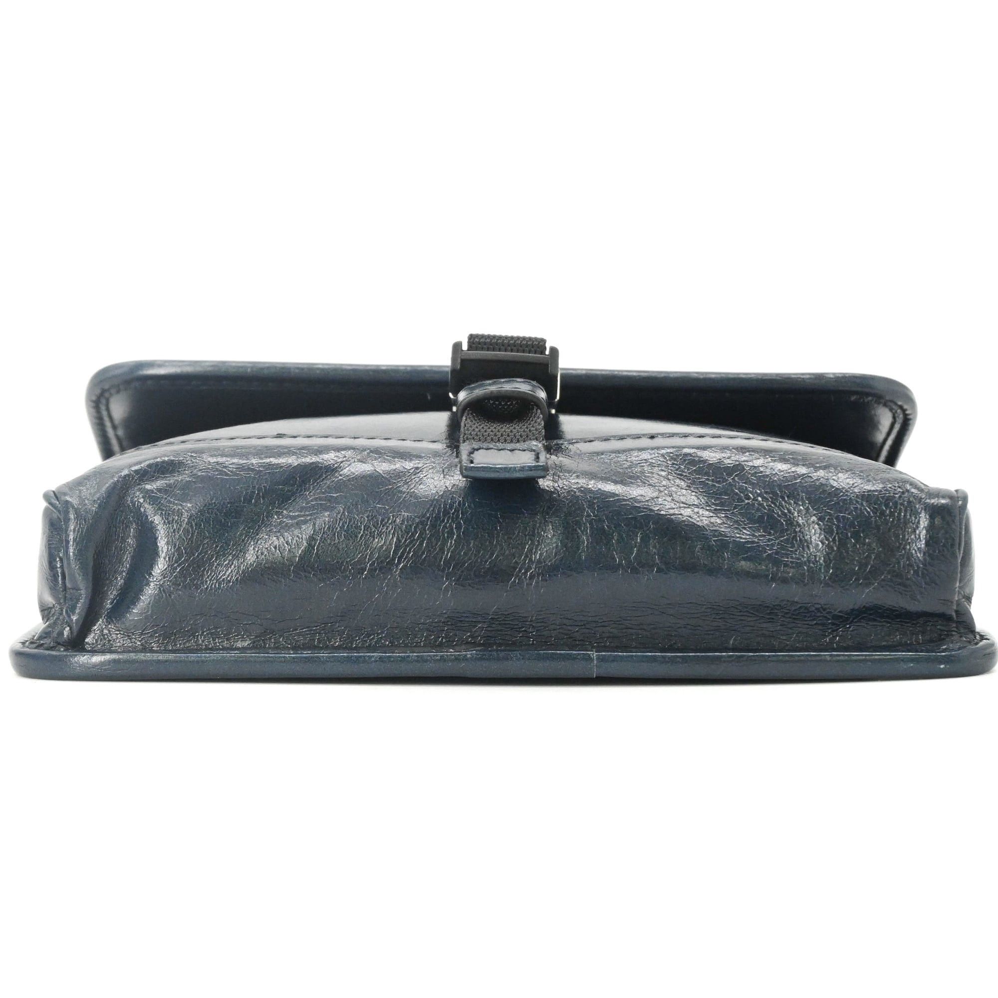 Prada PRADA Softlook Leather Shoulder Bag/Body Bag, Tessuto, Navy Size ONE SIZE - 6 Thumbnail