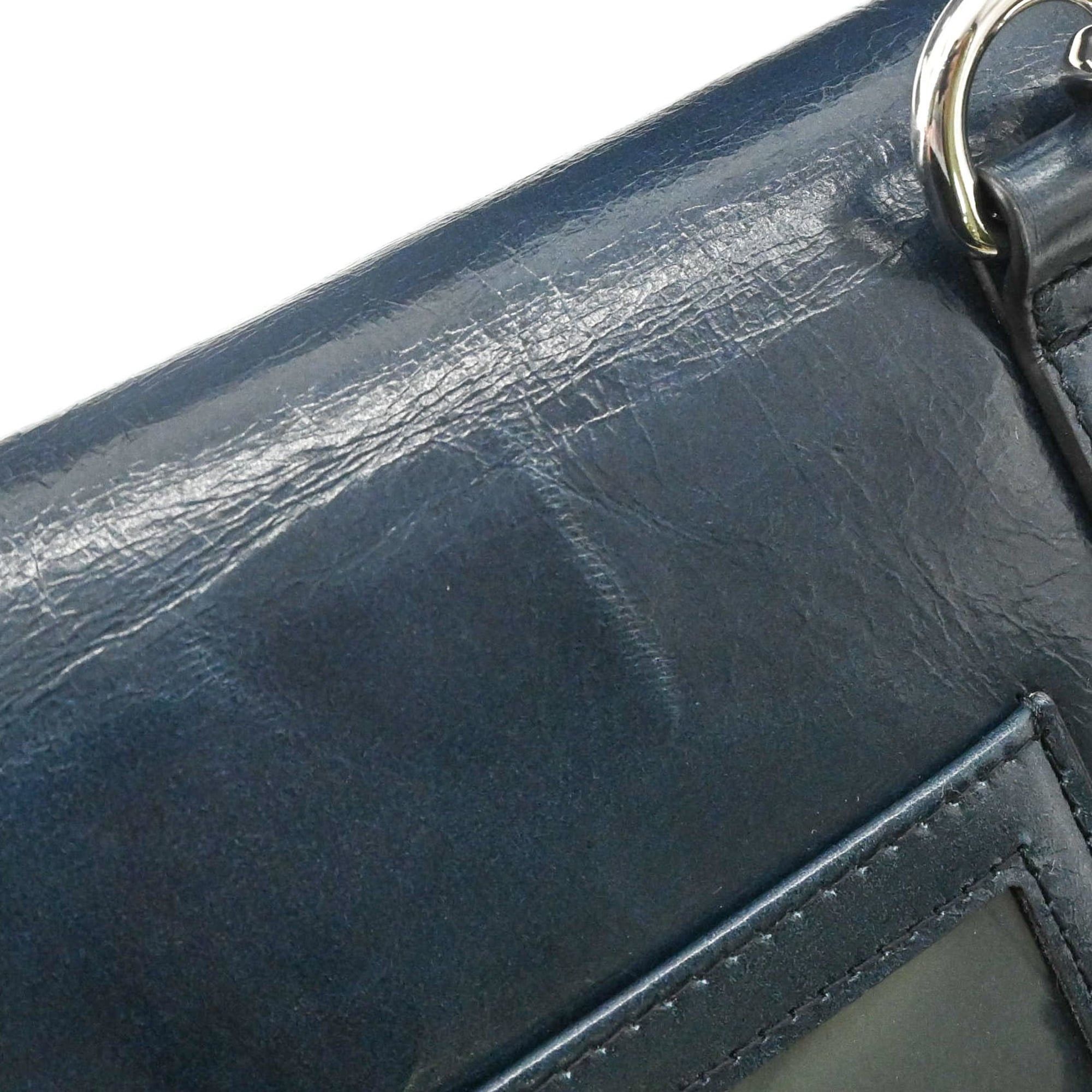 Prada PRADA Softlook Leather Shoulder Bag/Body Bag, Tessuto, Navy Size ONE SIZE - 15 Thumbnail