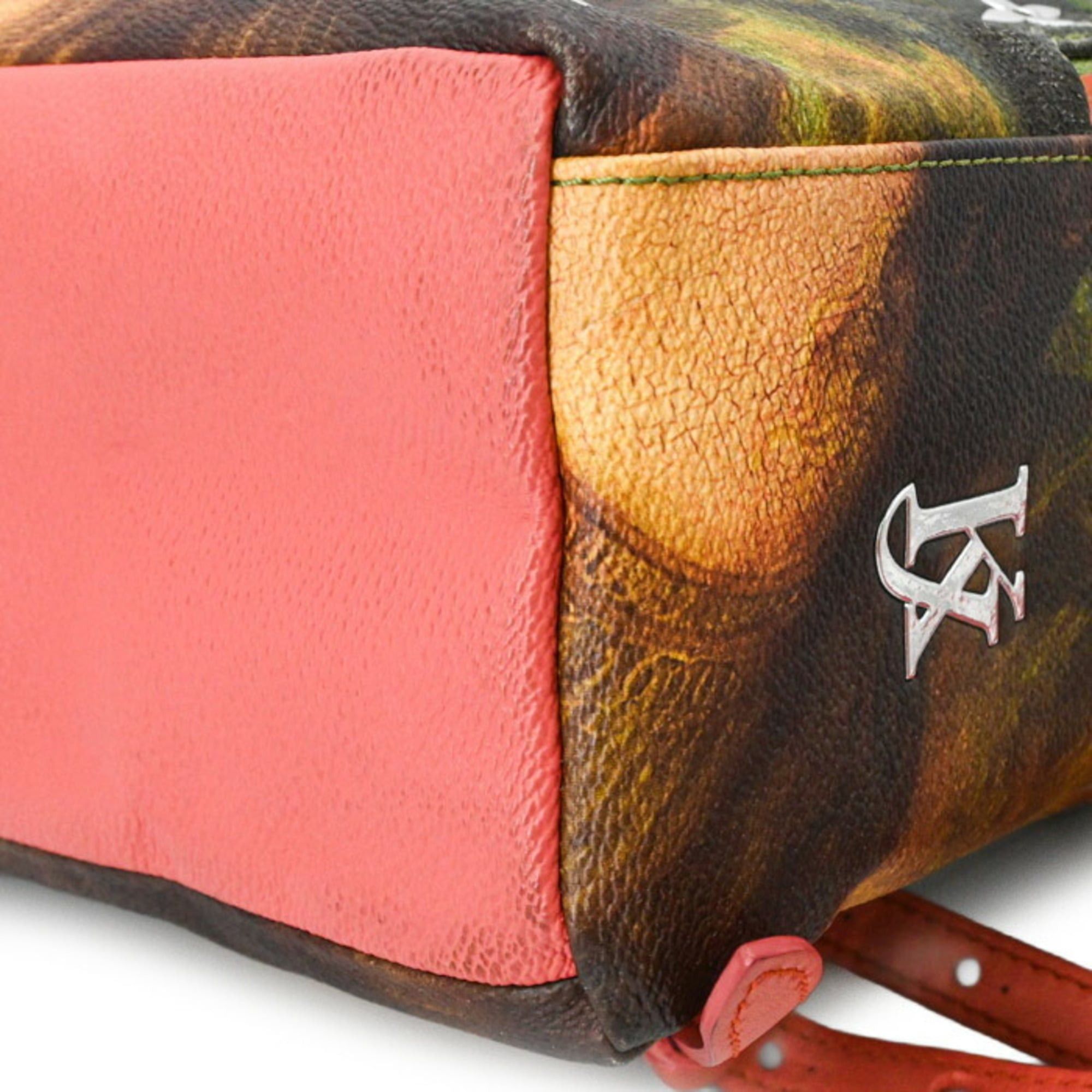 Louis Vuitton Louis Vuitton Mona Lisa Backpack Palm Springs Masters Collection Pink Green M43375 Size ONE SIZE - 8 Thumbnail