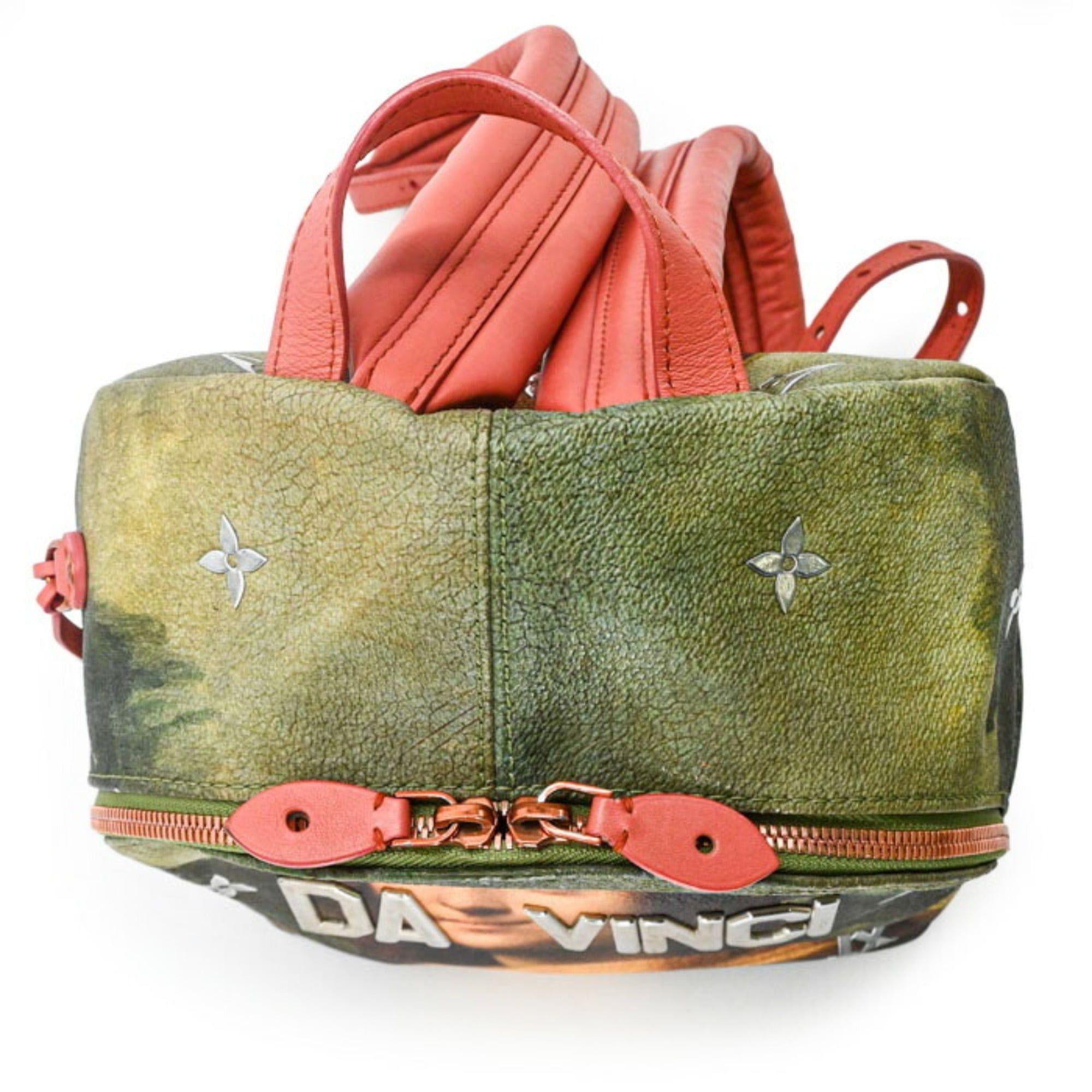Louis Vuitton Louis Vuitton Mona Lisa Backpack Palm Springs Masters Collection Pink Green M43375 Size ONE SIZE - 6 Thumbnail
