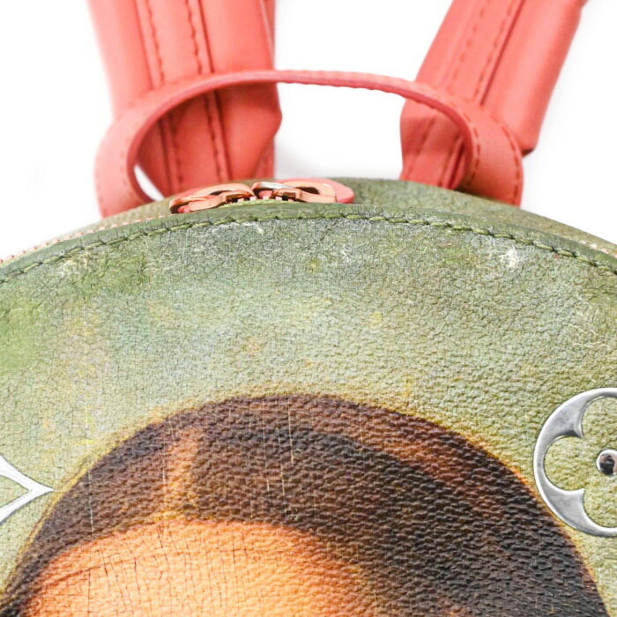 Louis Vuitton Louis Vuitton Mona Lisa Backpack Palm Springs Masters Collection Pink Green M43375 Size ONE SIZE - 18 Thumbnail