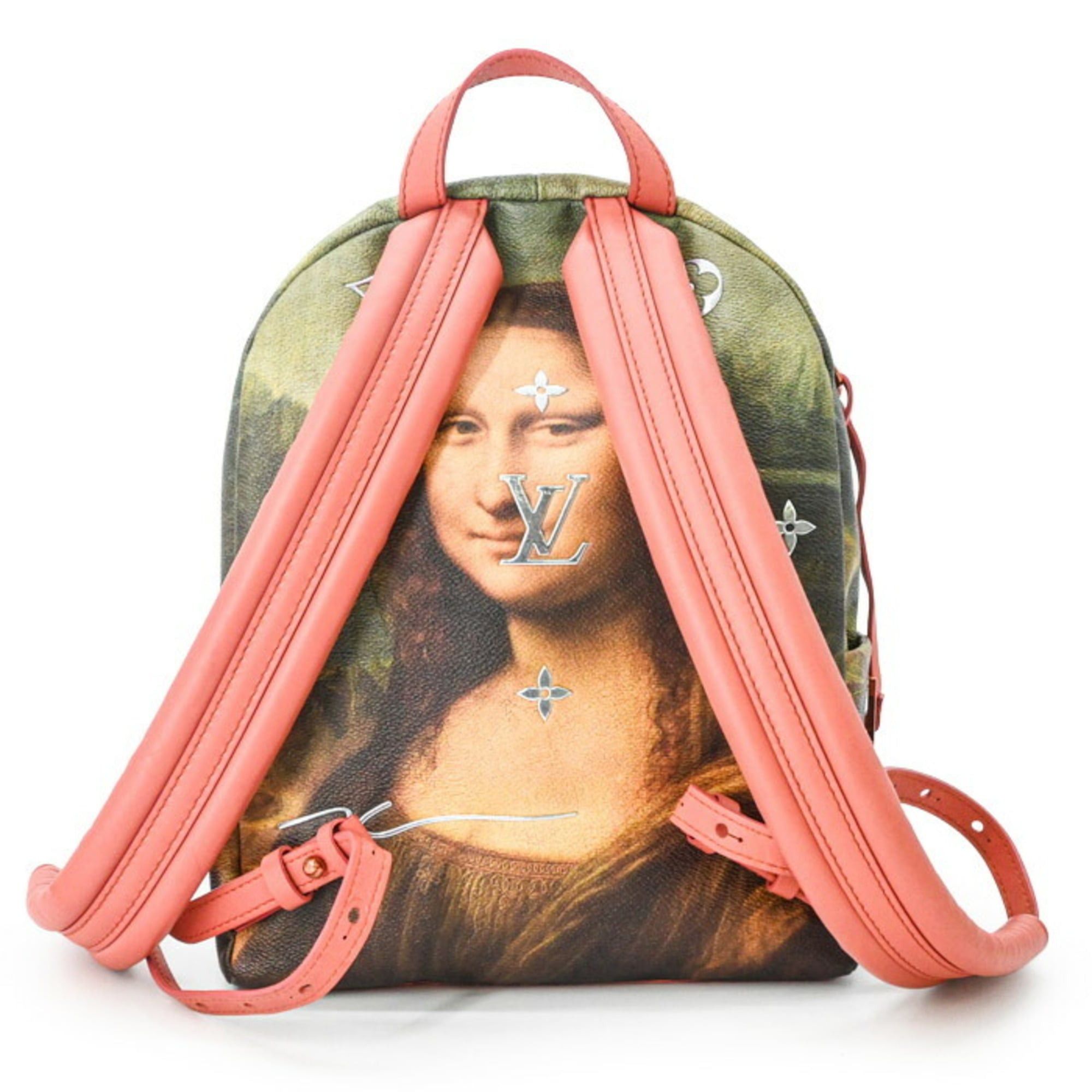 Louis Vuitton Louis Vuitton Mona Lisa Backpack Palm Springs Masters Collection Pink Green M43375 Size ONE SIZE - 2 Thumbnail