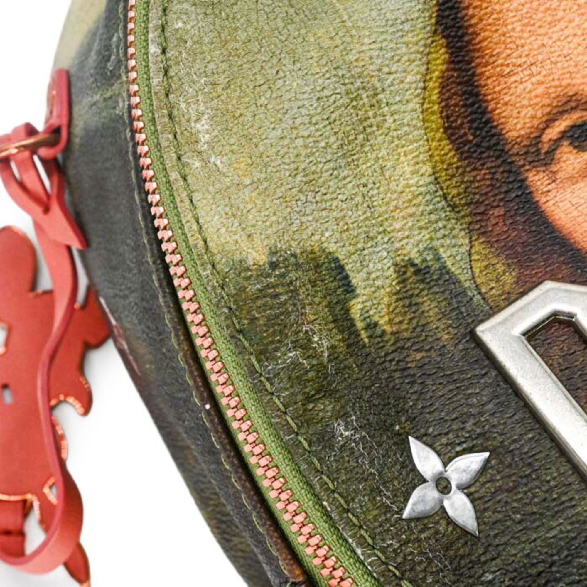 Louis Vuitton Louis Vuitton Mona Lisa Backpack Palm Springs Masters Collection Pink Green M43375 Size ONE SIZE - 19 Thumbnail