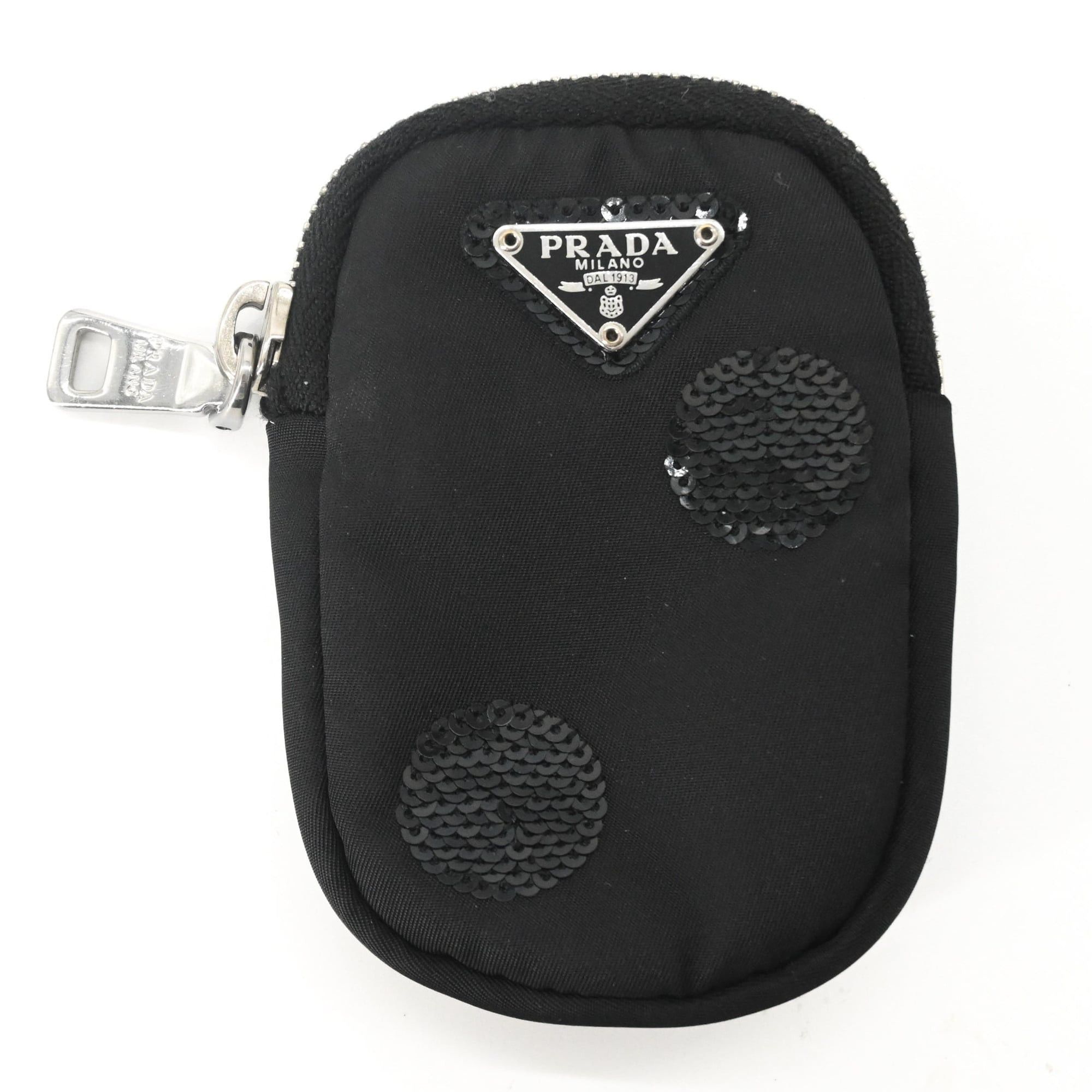 Prada PRADA Re-Nylon Re-Edition 2005 Sequin Handbag Shoulder Bag for Women, Black Size ONE SIZE - 14 Thumbnail