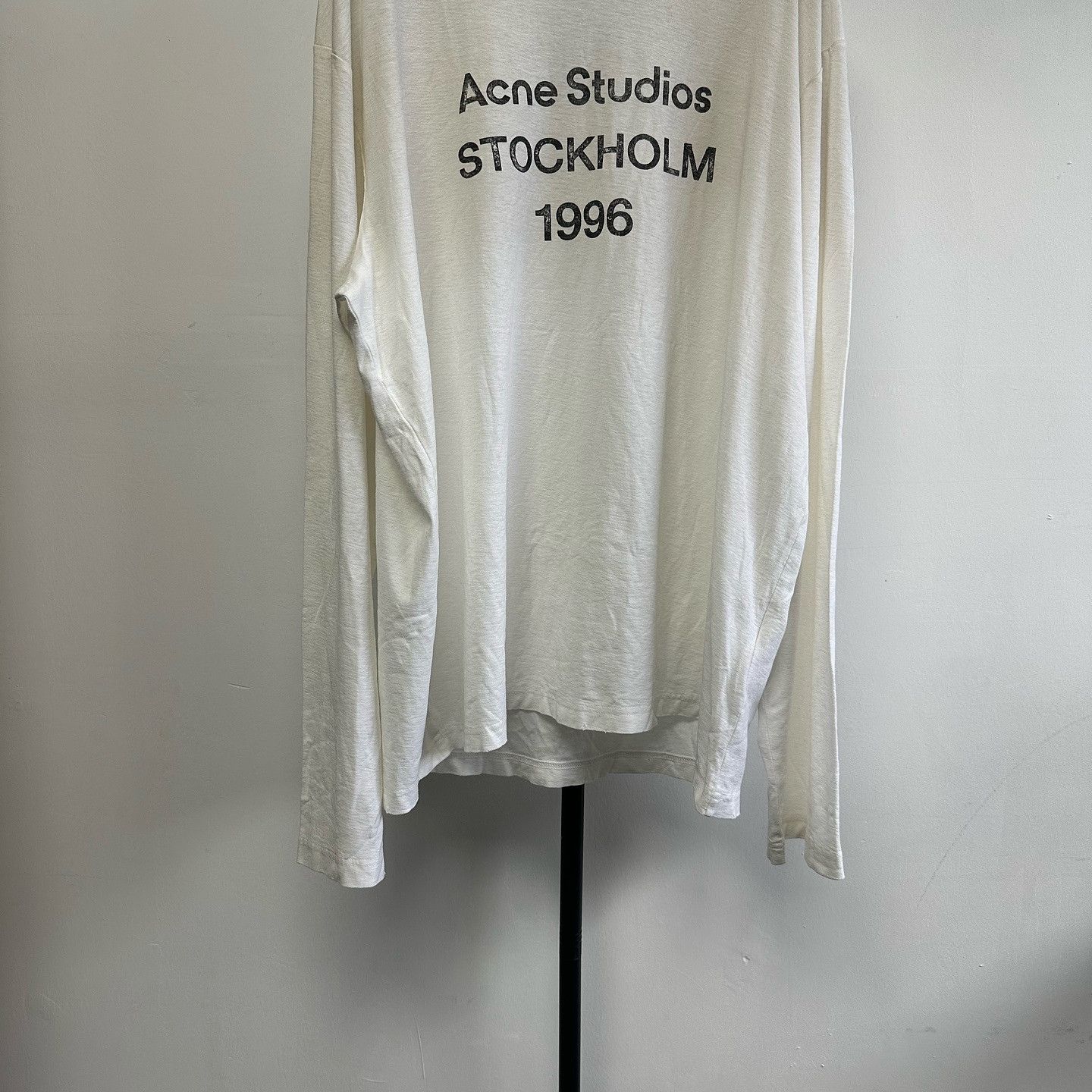 Acne Studios Acne Studios Logo Long Sleeve T-Shirt XL Size US XL / EU 56 / 4 - 5 Thumbnail