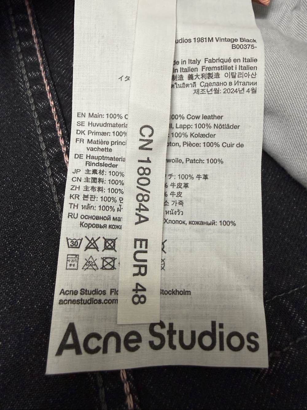 Acne Studios Acne Studios 1981M Vintage Black Denim Jeans Size 48 Size US 32 / EU 48 - 4 Thumbnail