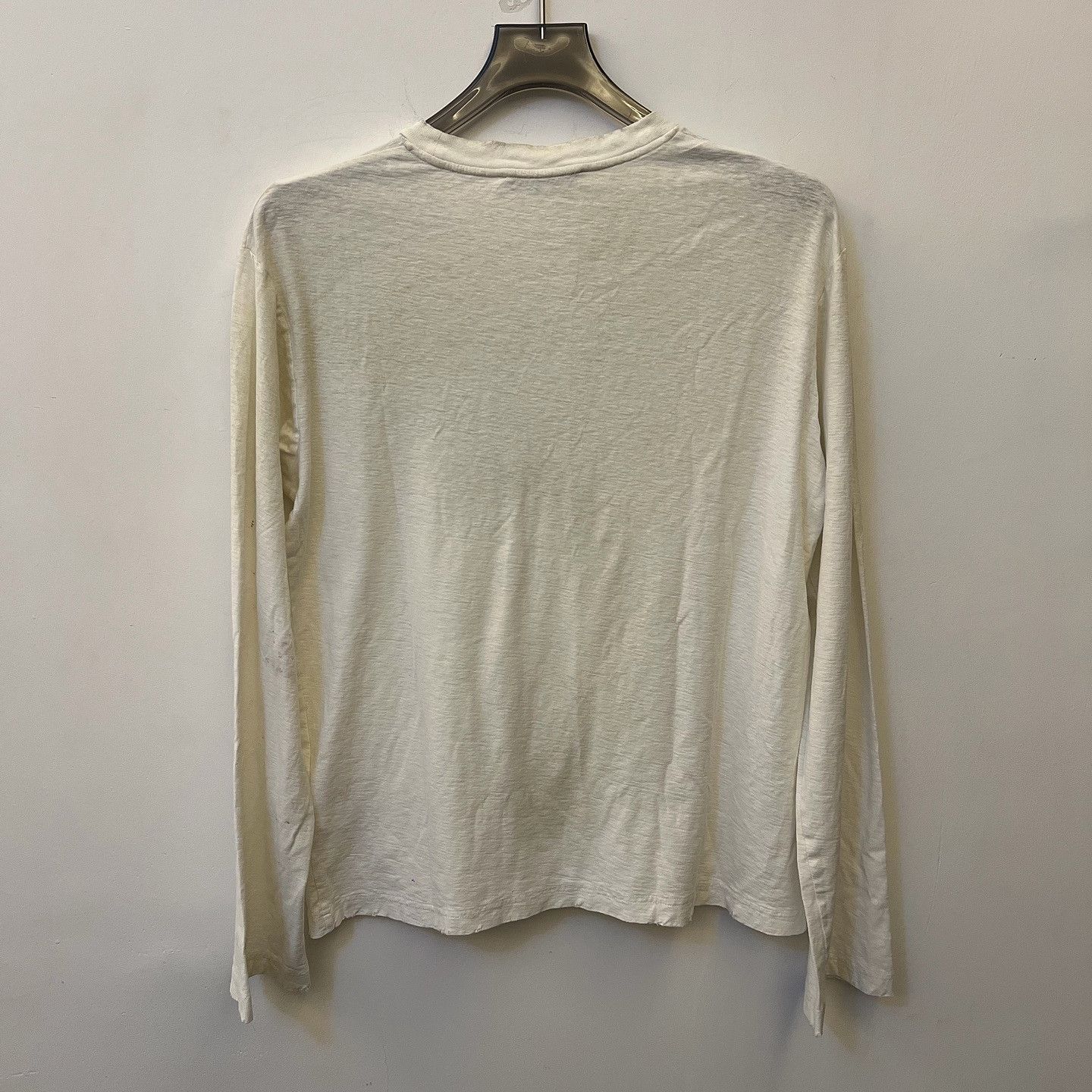 Acne Studios Acne Studios 1996 Logo Distressed Long Sleeve T-Shirt US XXS Size US XXS / EU 40 - 2 Thumbnail
